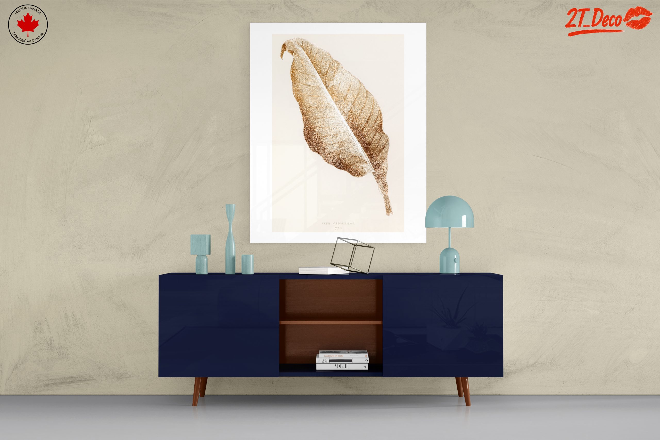 Golden Leaf Botanical Artwork - Image 8