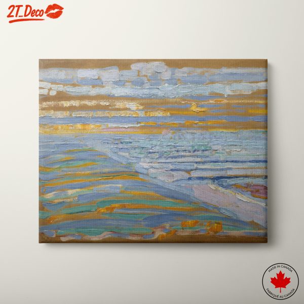 Tranquil Abstract Landscape with Soft Blues