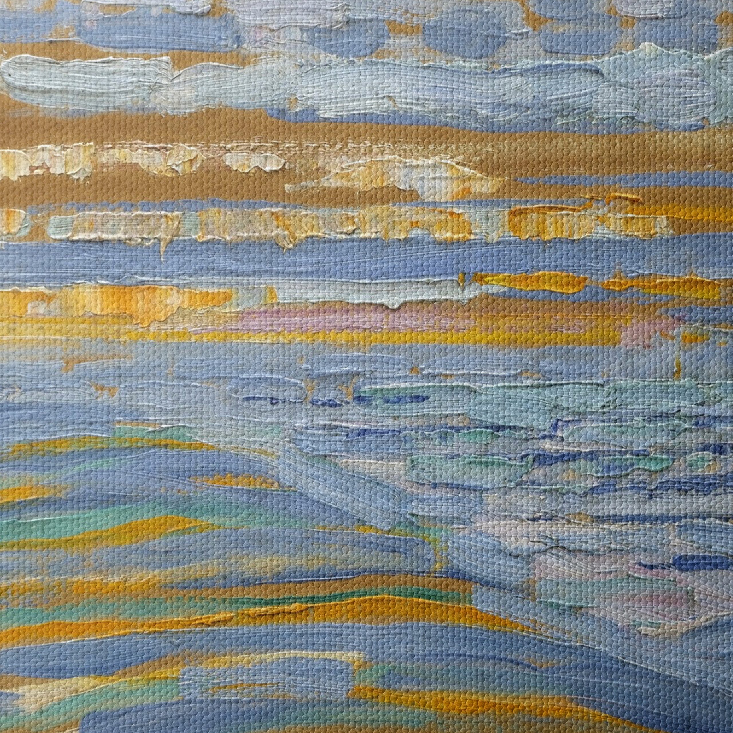 Tranquil Abstract Landscape with Soft Blues - Image 4