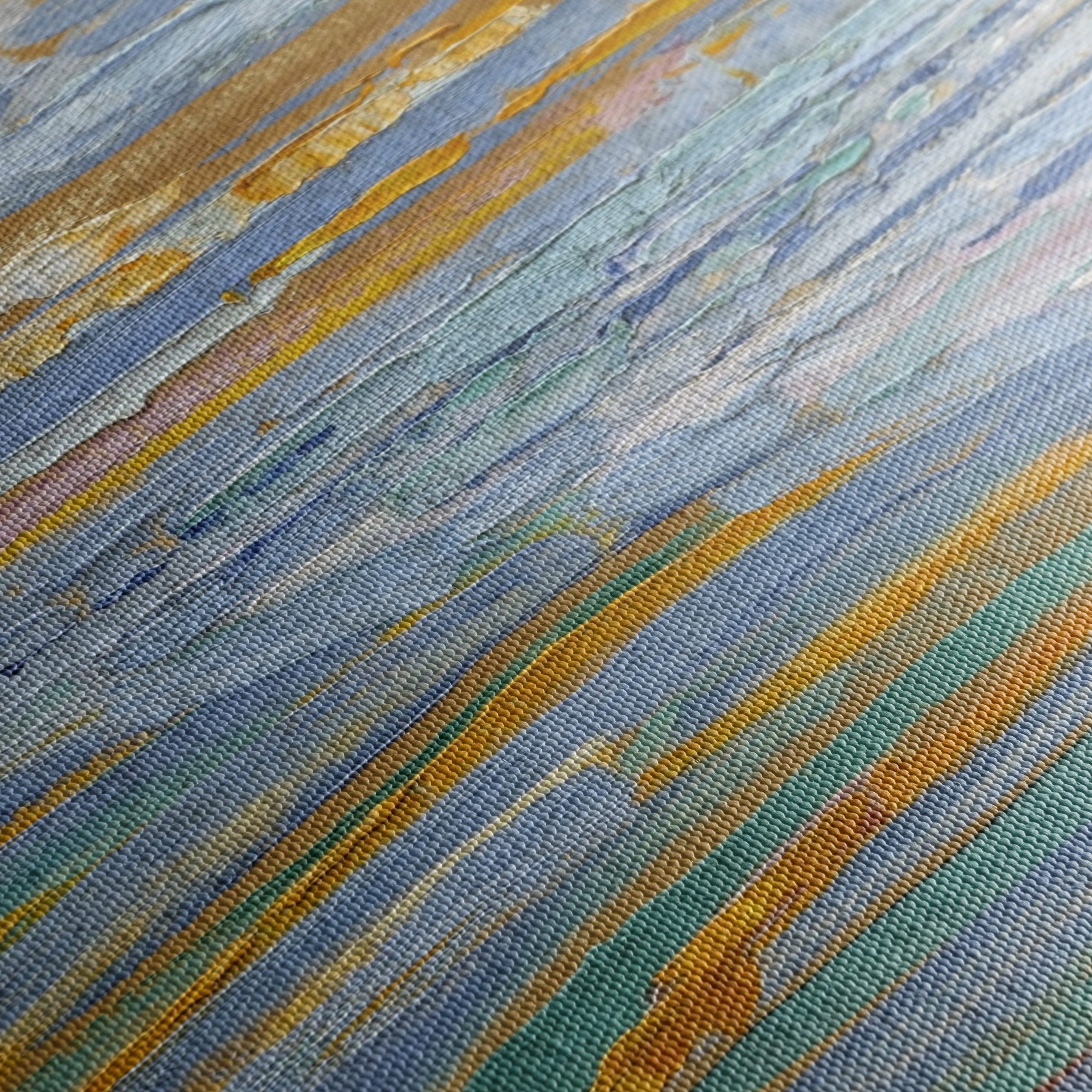 Tranquil Abstract Landscape with Soft Blues - Image 5