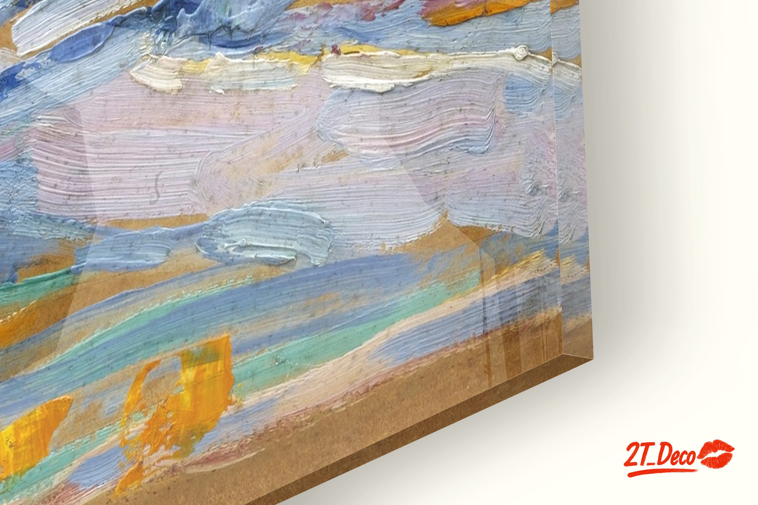Tranquil Abstract Landscape with Soft Blues - Image 9