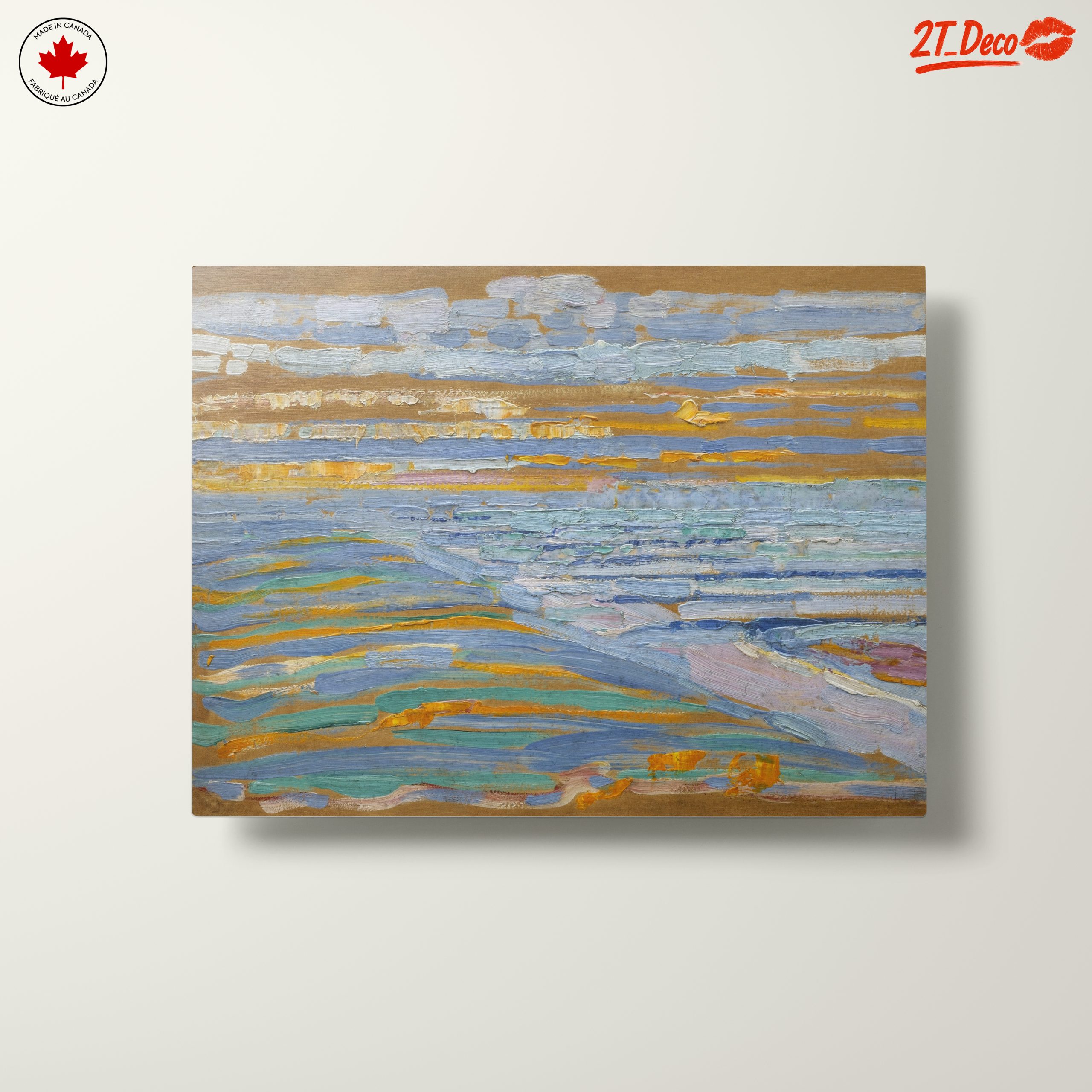 Tranquil Abstract Landscape with Soft Blues - Image 10