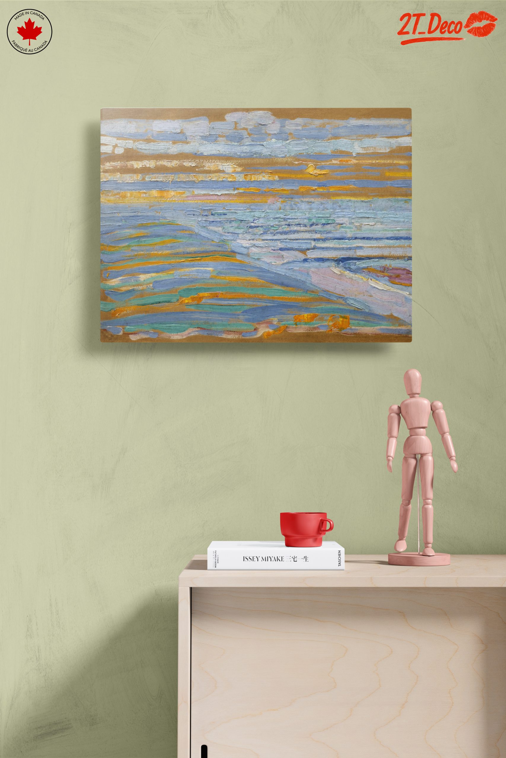 Tranquil Abstract Landscape with Soft Blues - Image 14