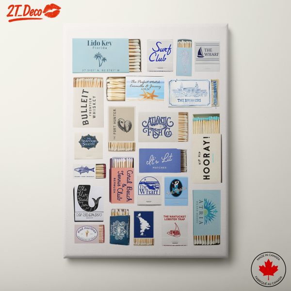 Coastal Matchbook Art Collection