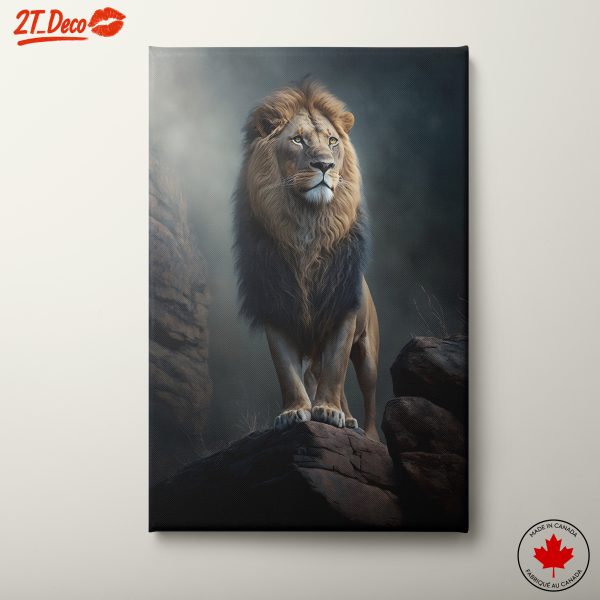 Majestic Lion Portrait in Realistic Style
