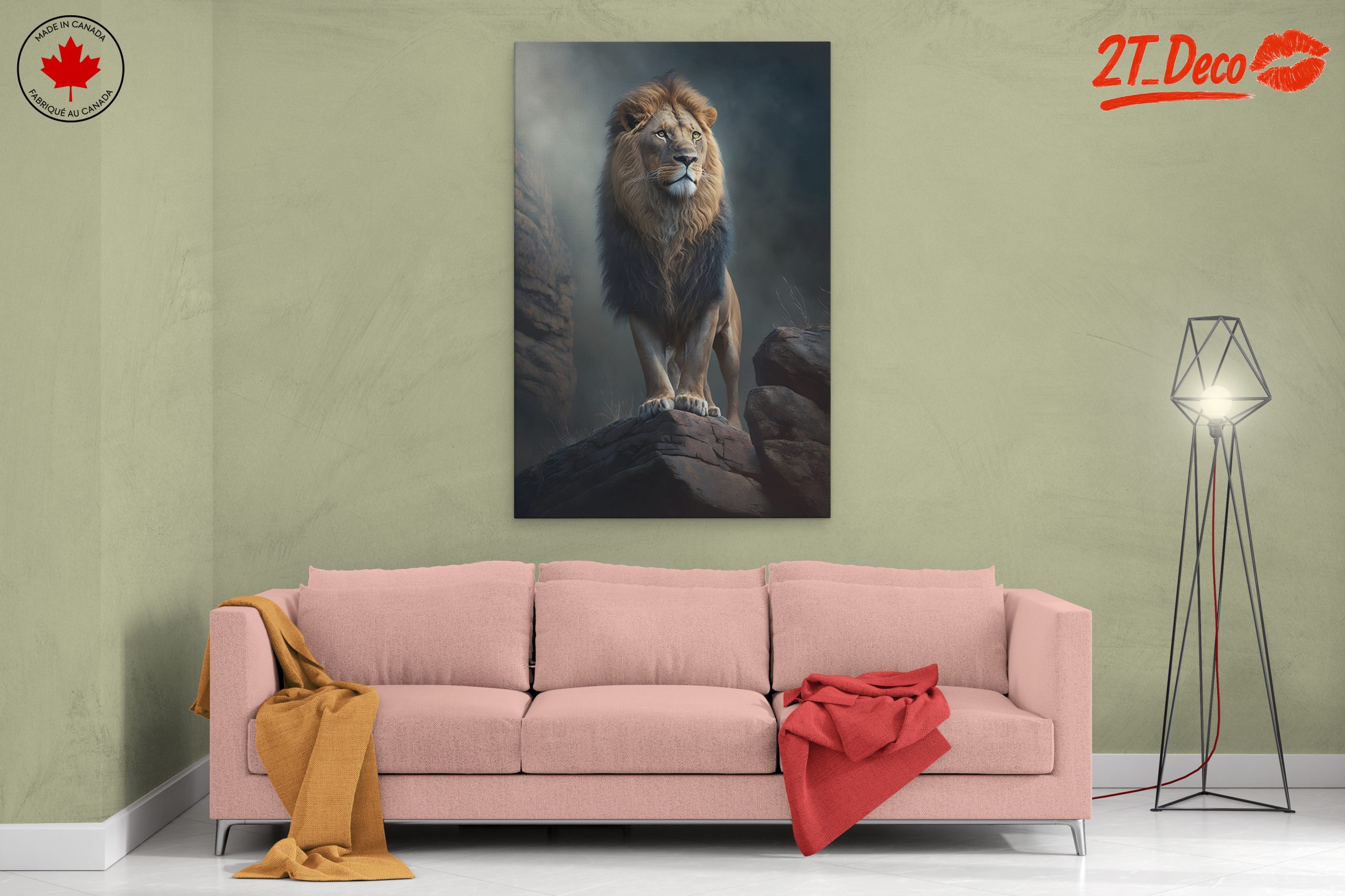Majestic Lion Portrait in Realistic Style - Image 2