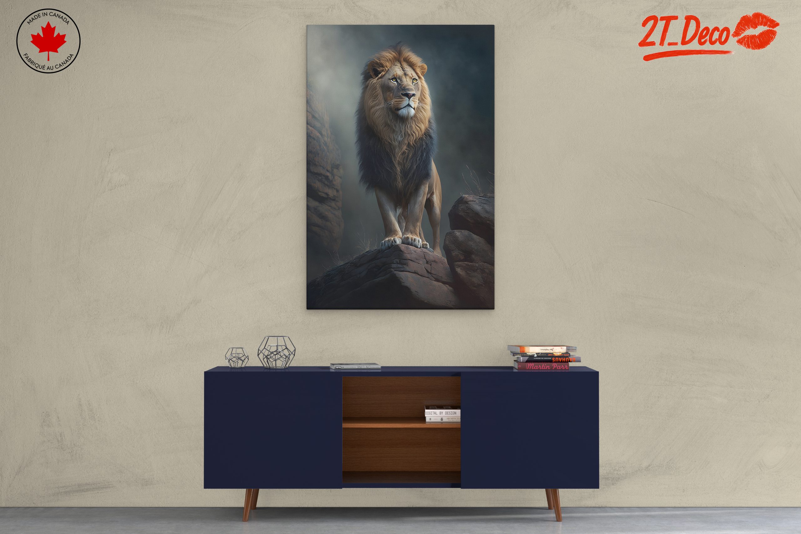 Majestic Lion Portrait in Realistic Style - Image 3