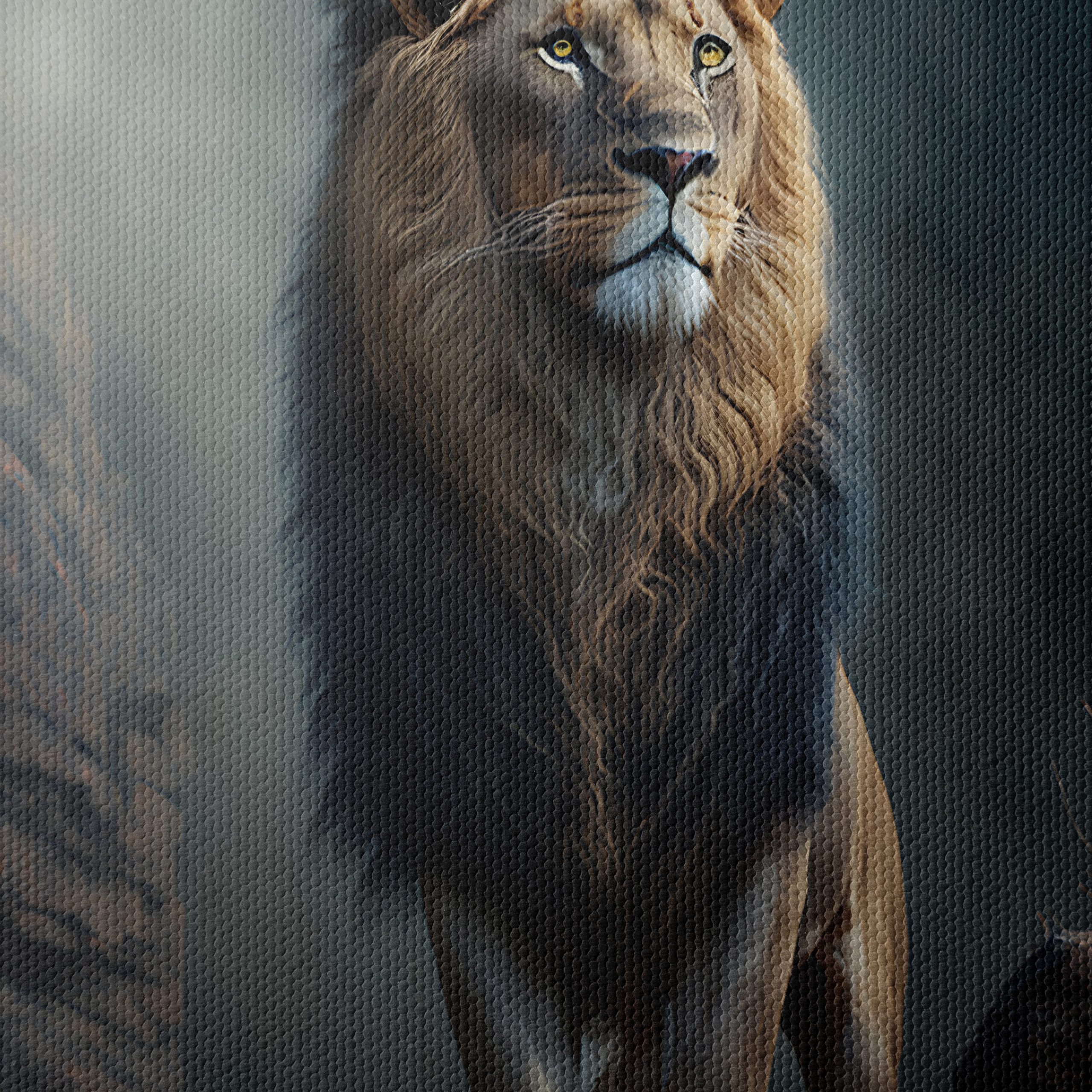Majestic Lion Portrait in Realistic Style - Image 4