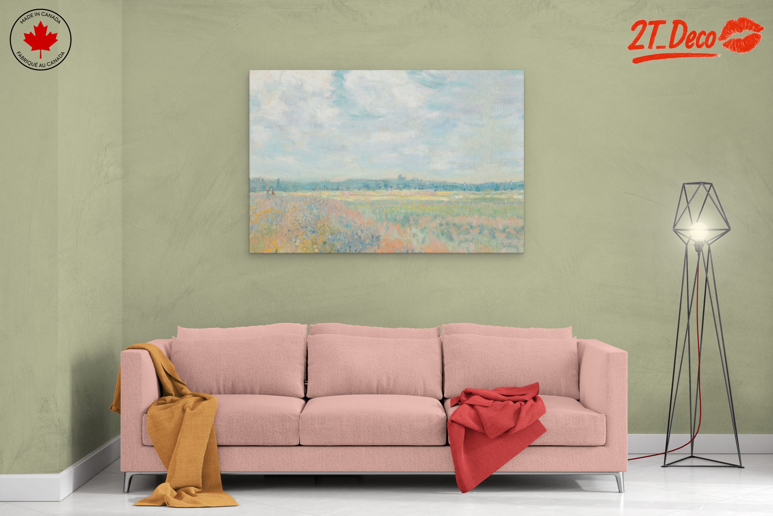 Serene Abstract Landscape with Soft Hues - Image 2