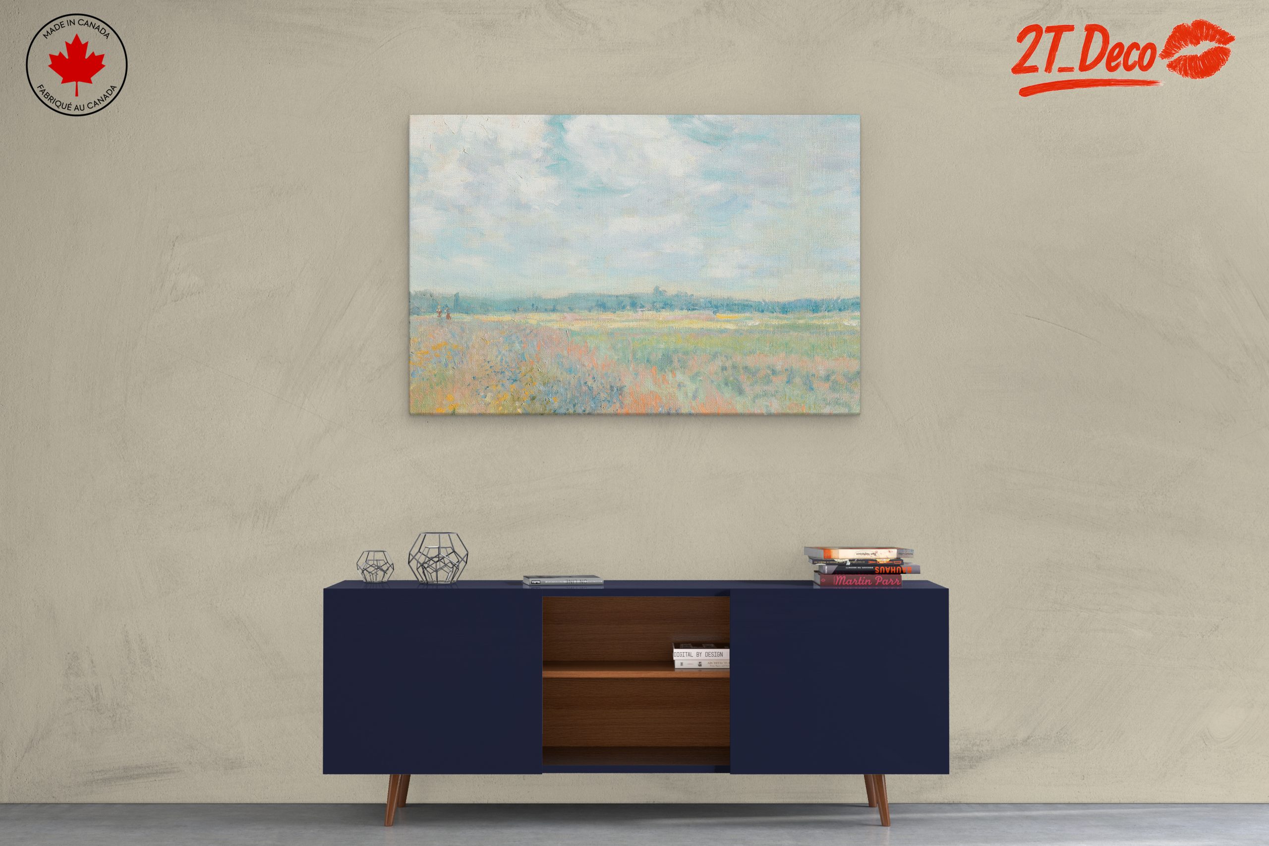 Serene Abstract Landscape with Soft Hues - Image 3