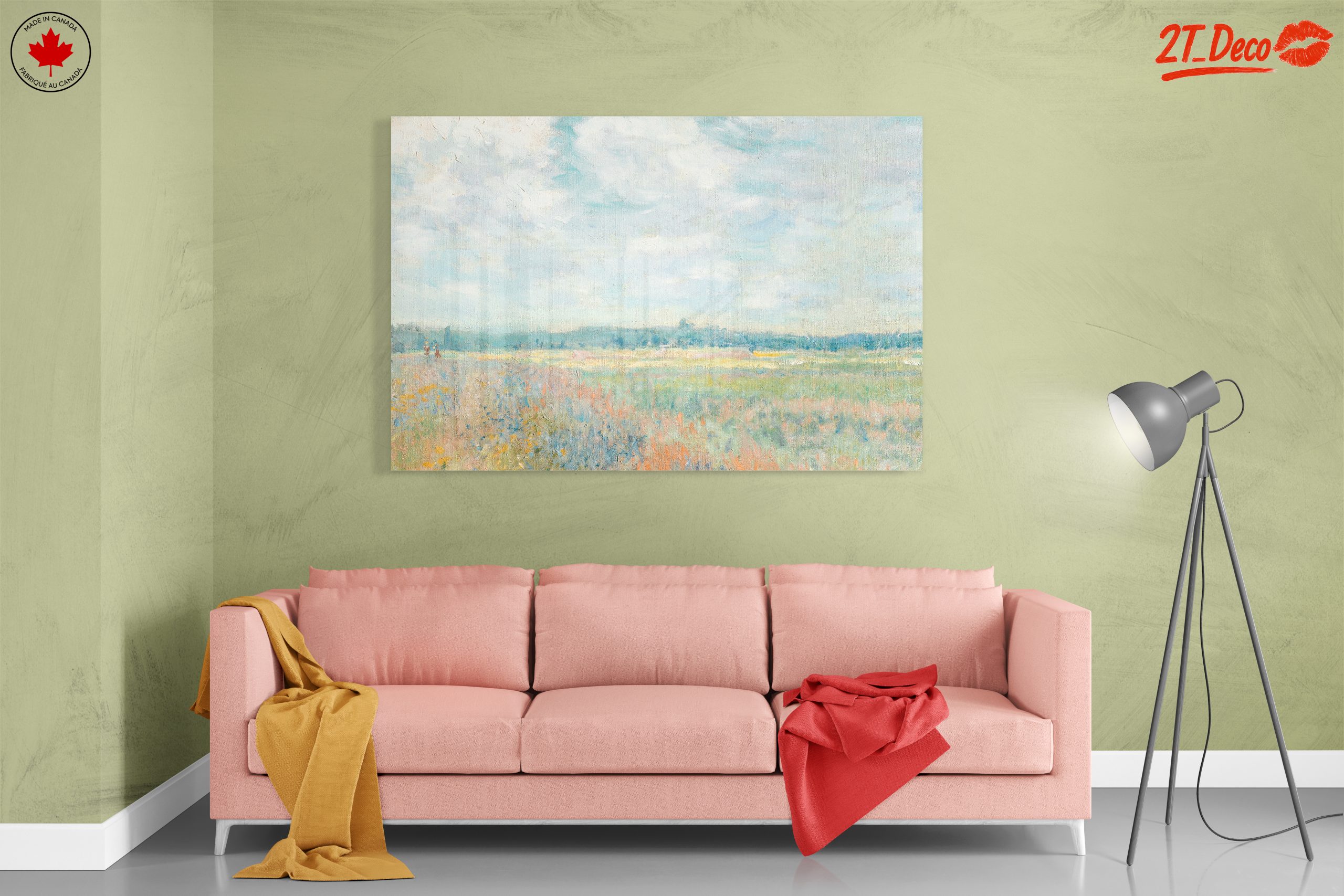 Serene Abstract Landscape with Soft Hues - Image 7