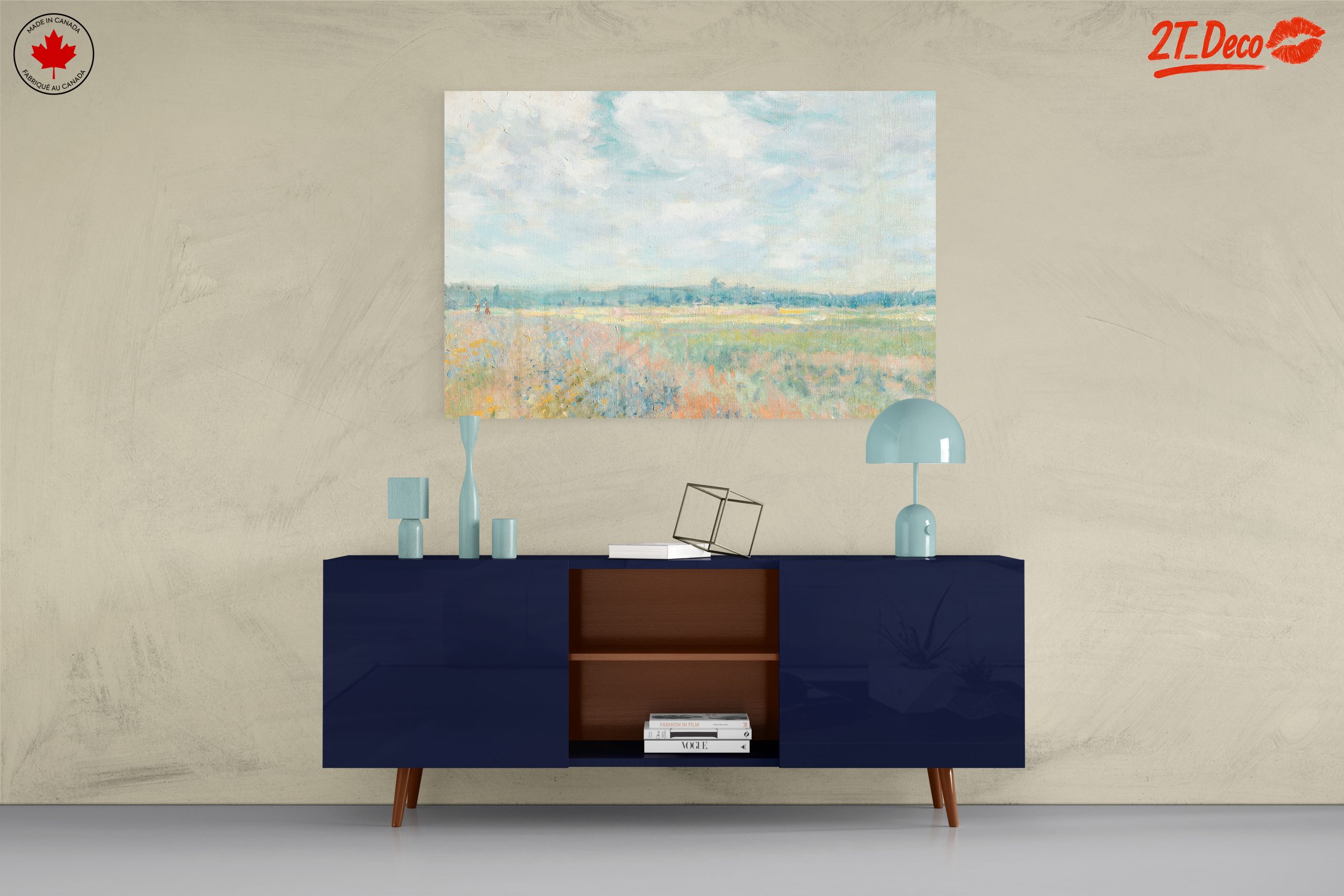 Serene Abstract Landscape with Soft Hues - Image 8