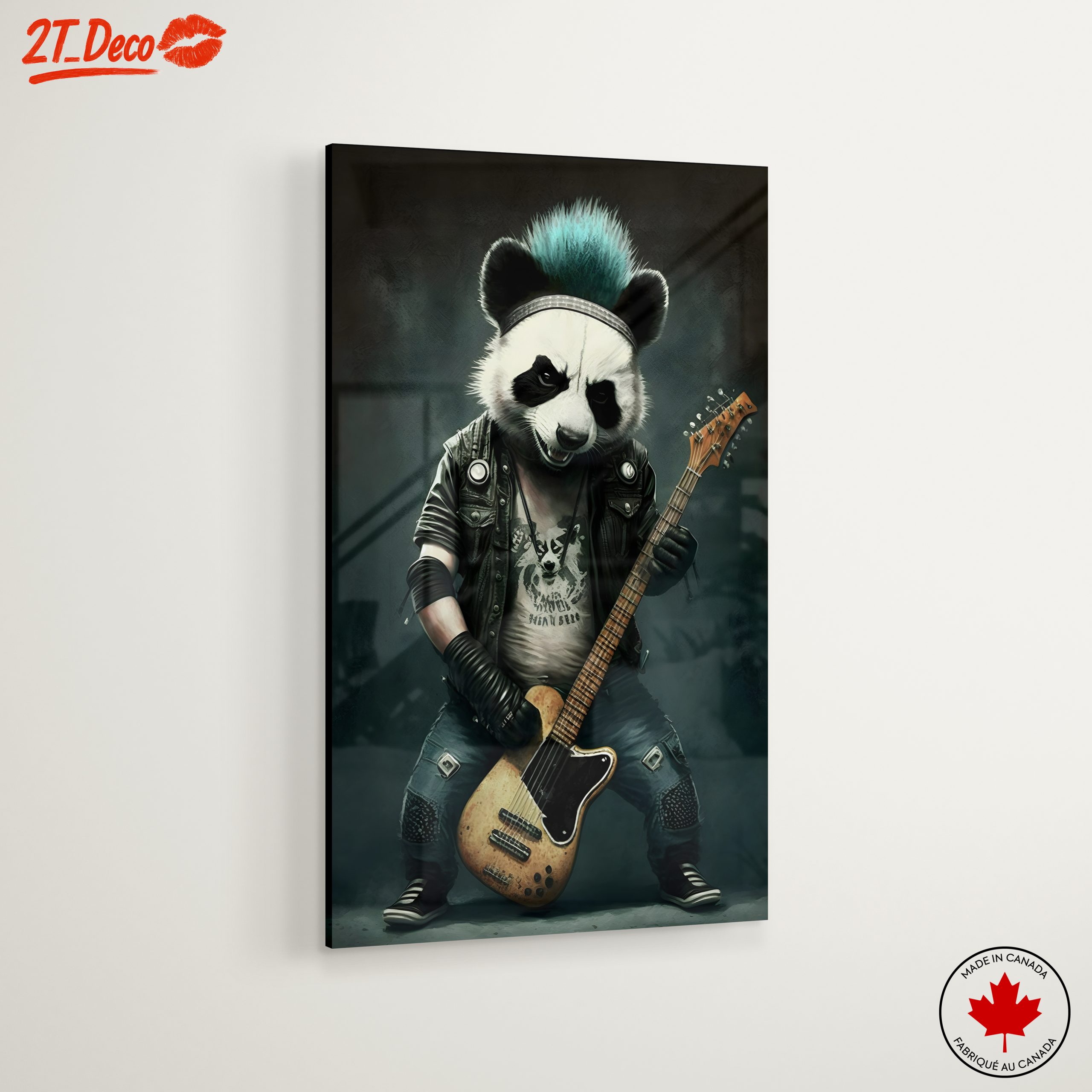 Punk Rock Panda Playing Guitar - Image 6
