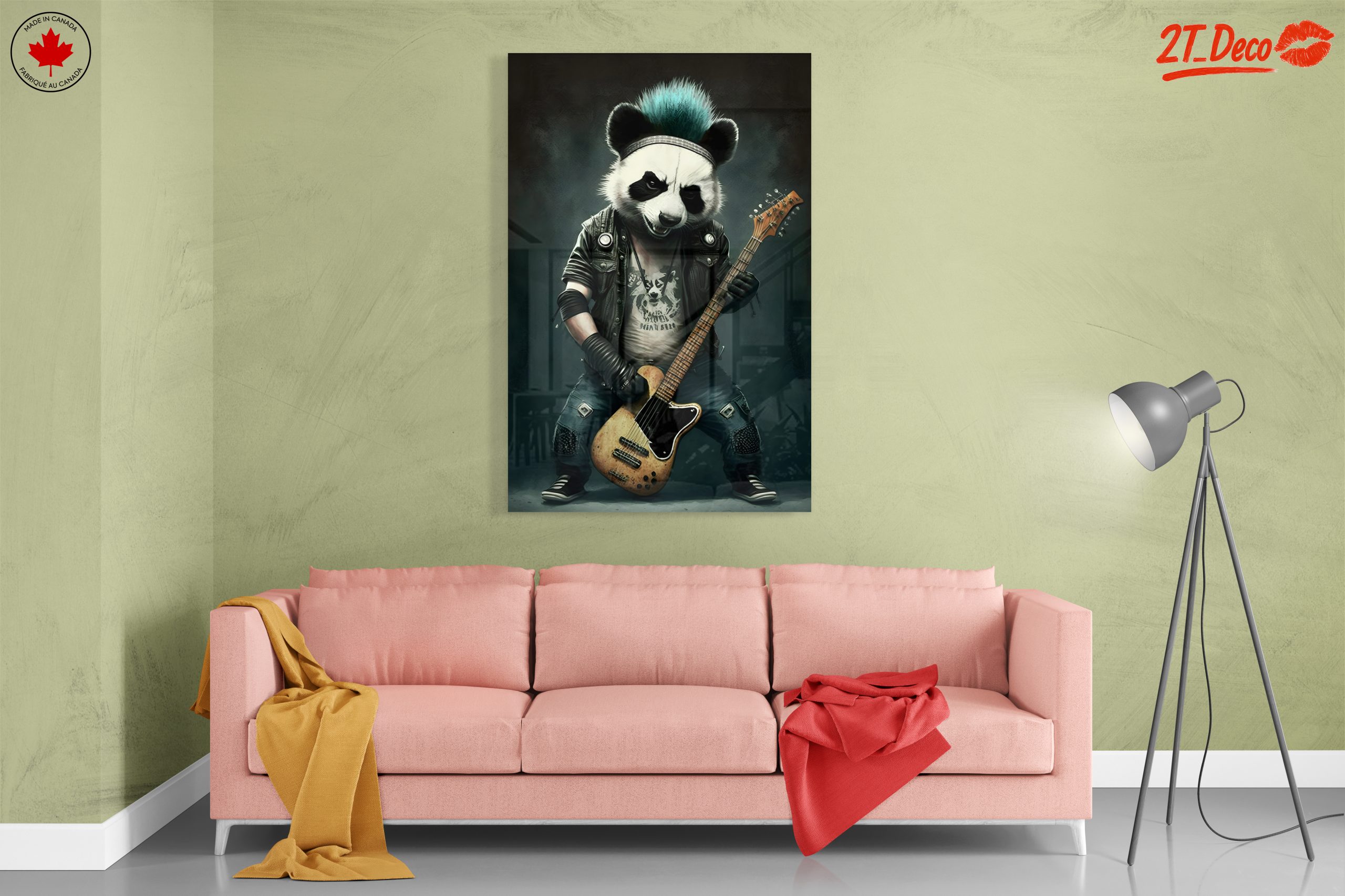 Punk Rock Panda Playing Guitar - Image 7