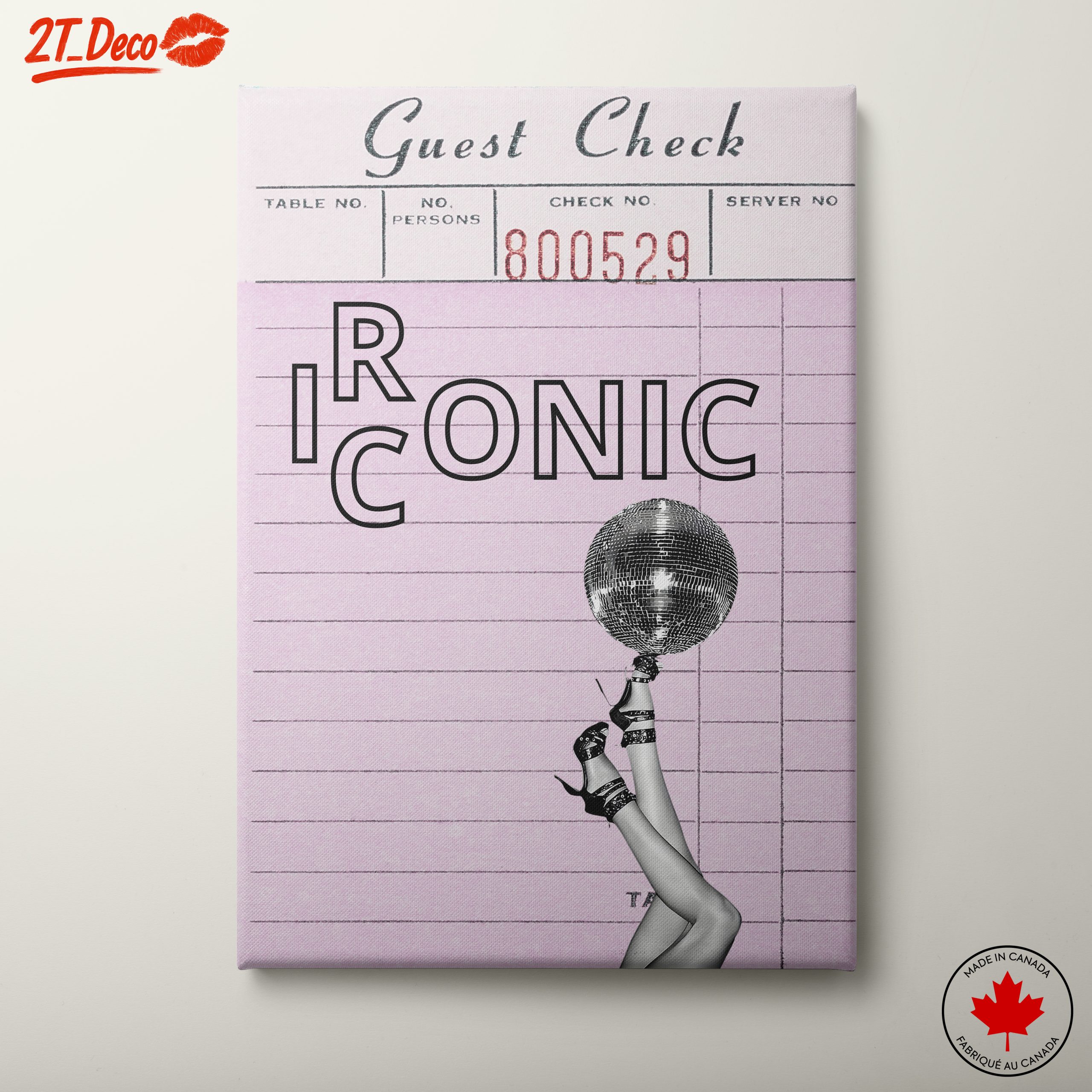 Iconic Aesthetic Poster with Disco Ball