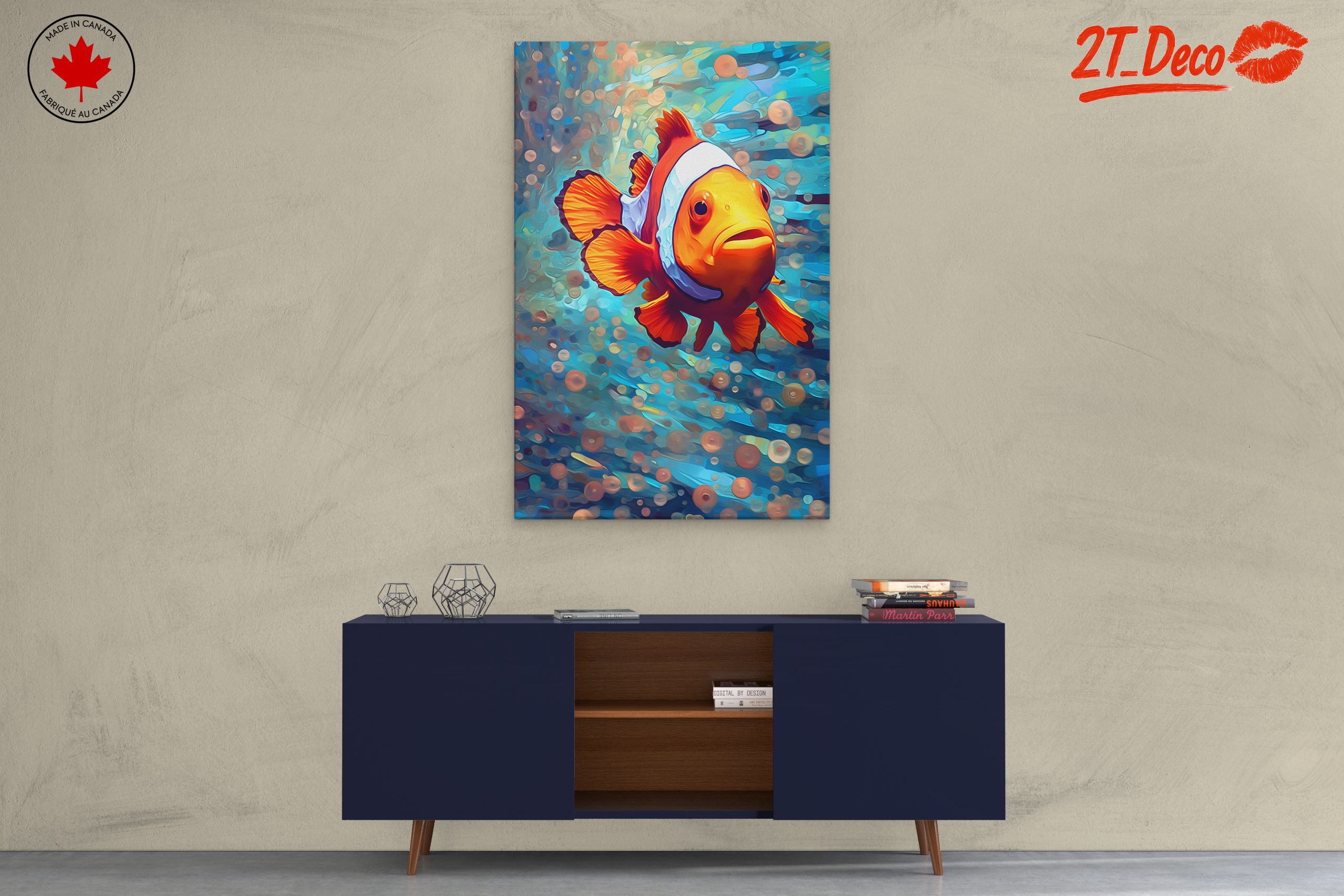 Vivid Clownfish Swimming in Colorful Underwater Scene - Image 3