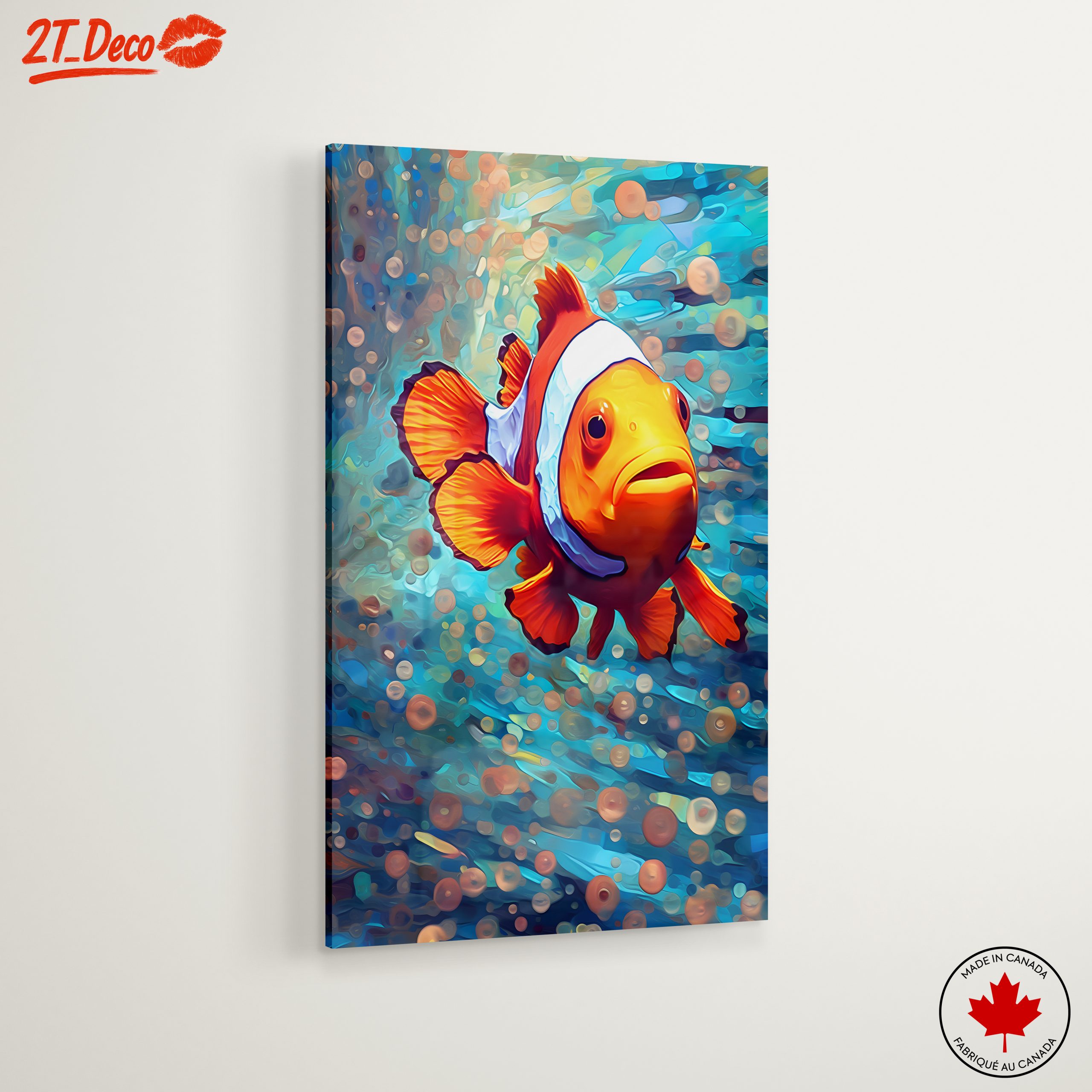 Vivid Clownfish Swimming in Colorful Underwater Scene - Image 6