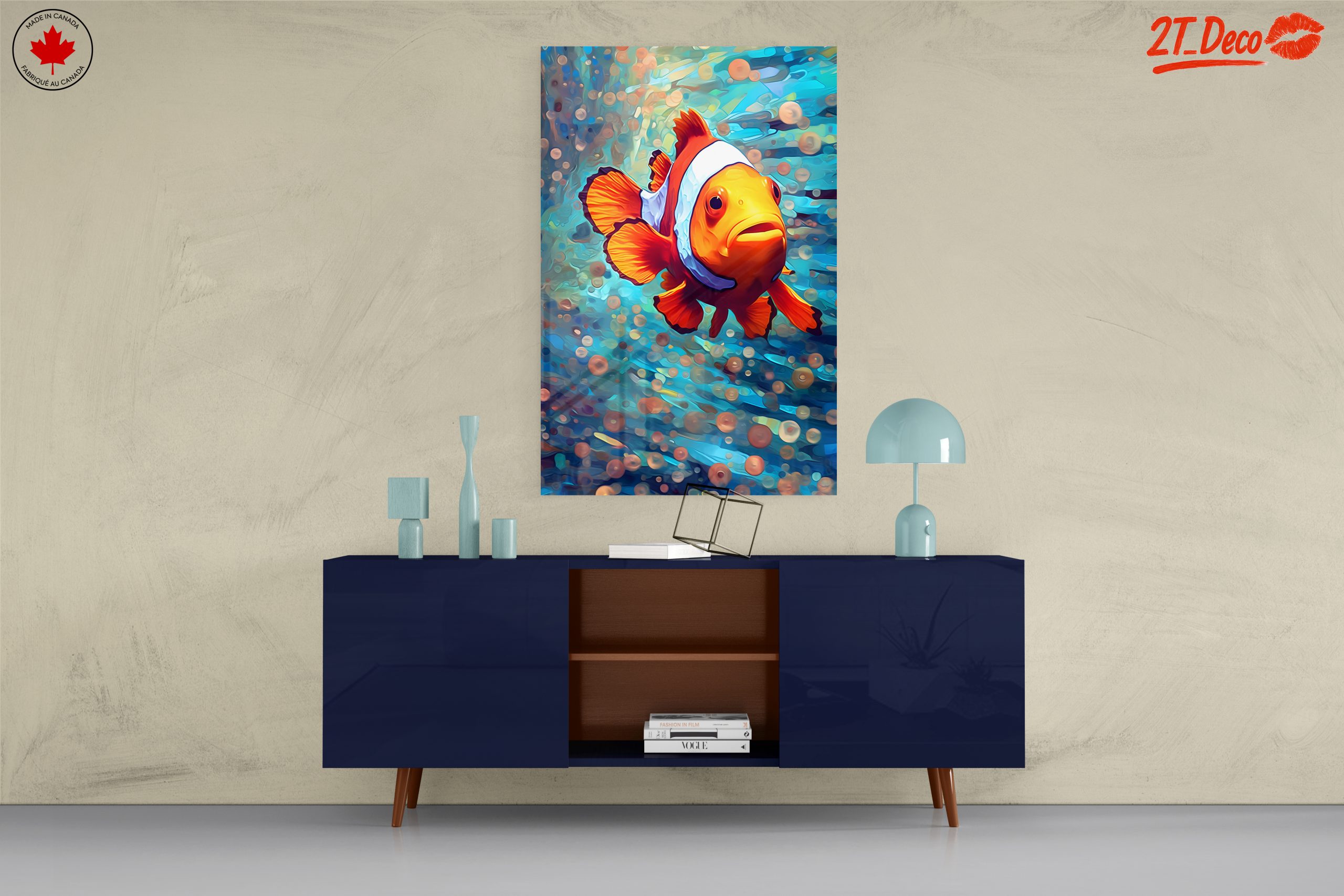 Vivid Clownfish Swimming in Colorful Underwater Scene - Image 8
