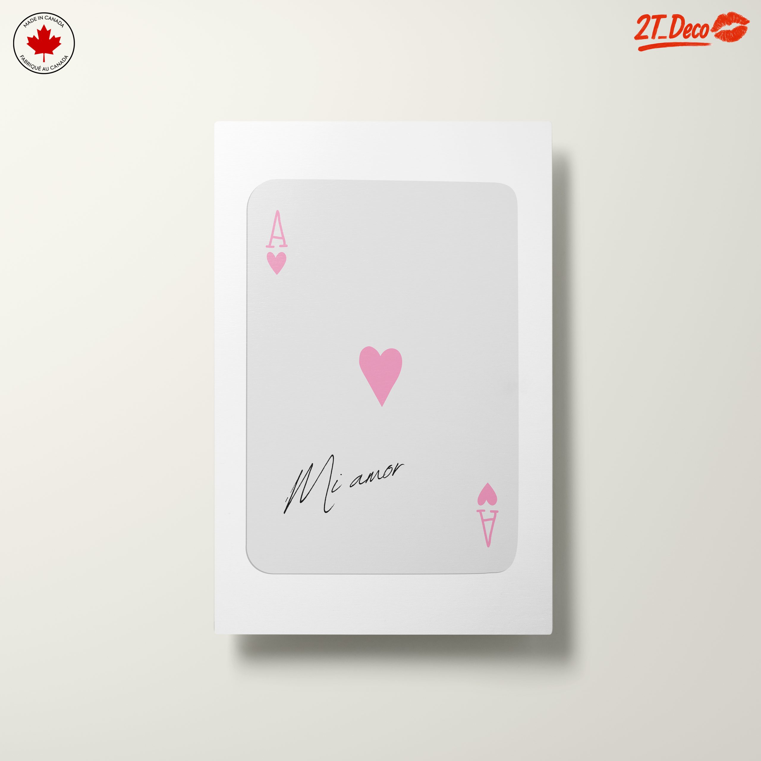 Stylized Ace Playing Card with Heart Design - Image 10