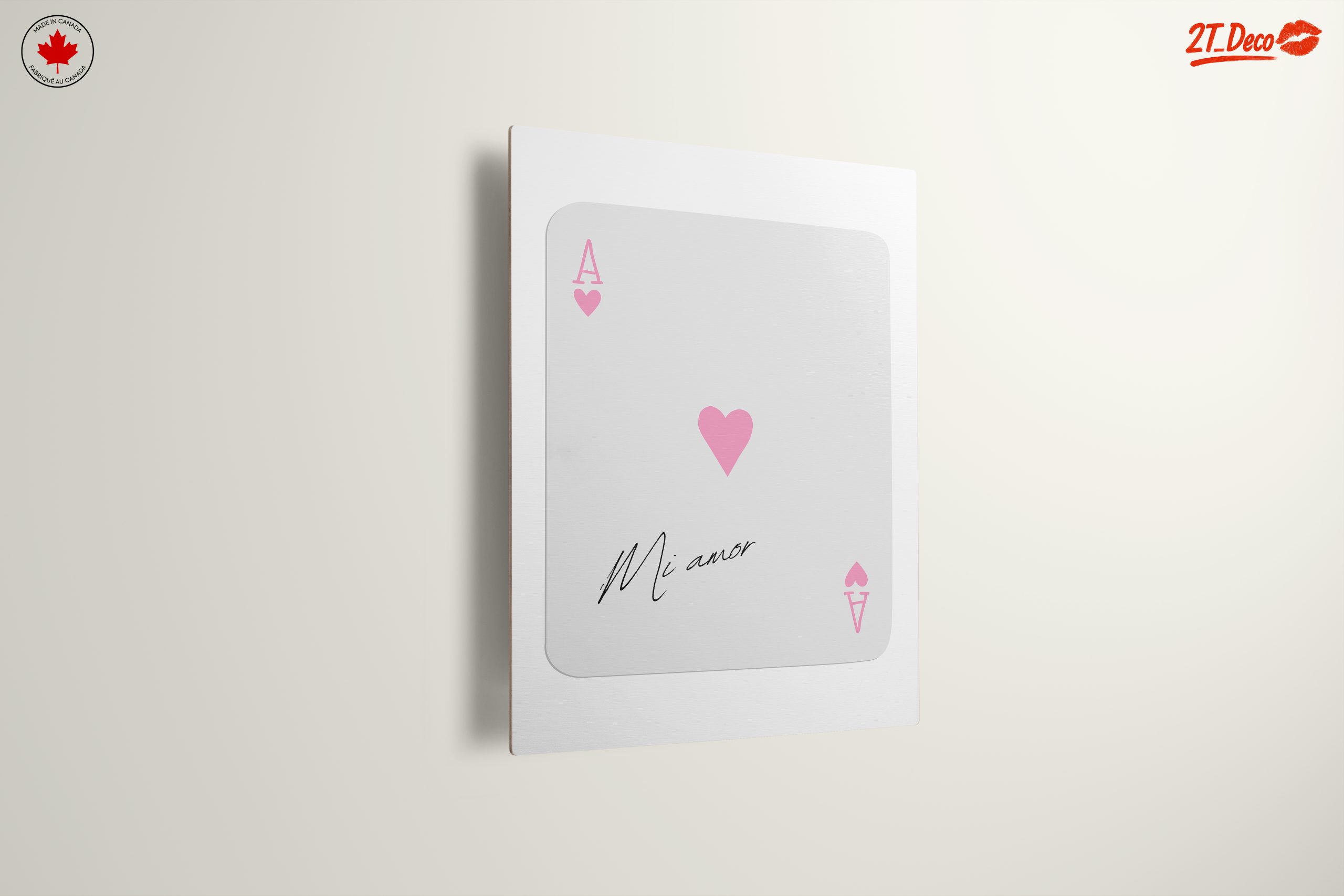Stylized Ace Playing Card with Heart Design - Image 13