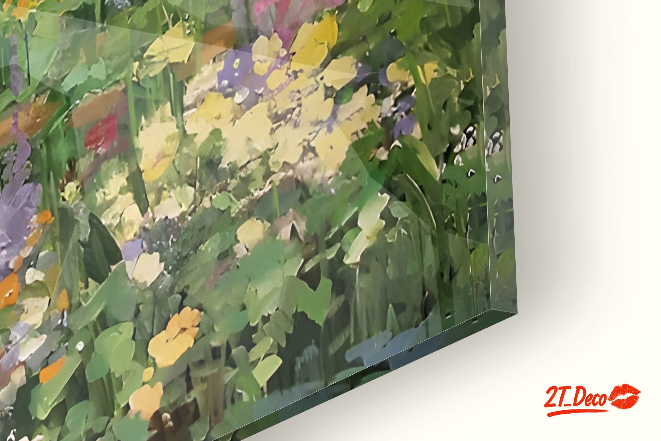Charming Floral Scene with Woman in Landscape - Image 9