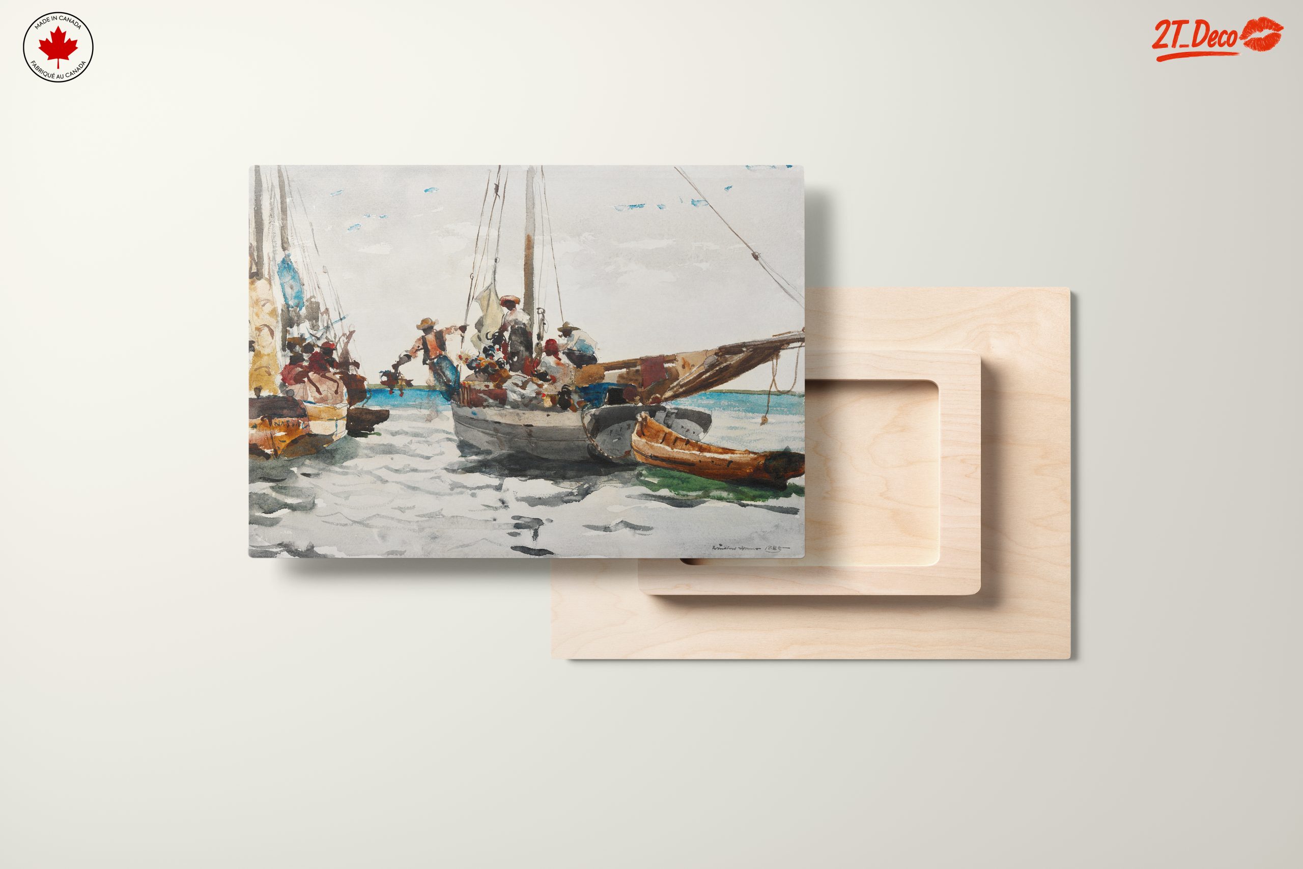 Boats at Sea Watercolor Art - Image 11