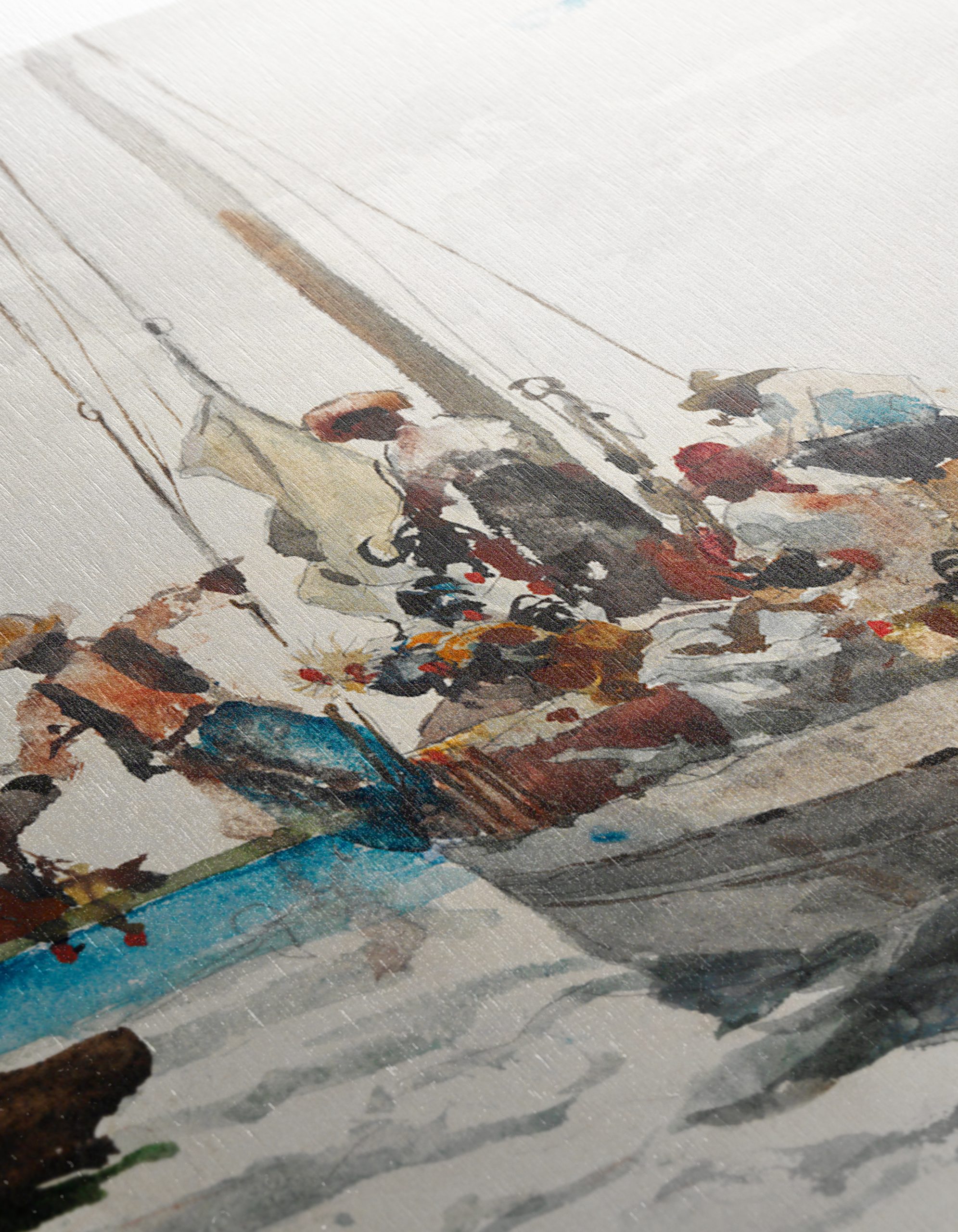 Boats at Sea Watercolor Art - Image 12
