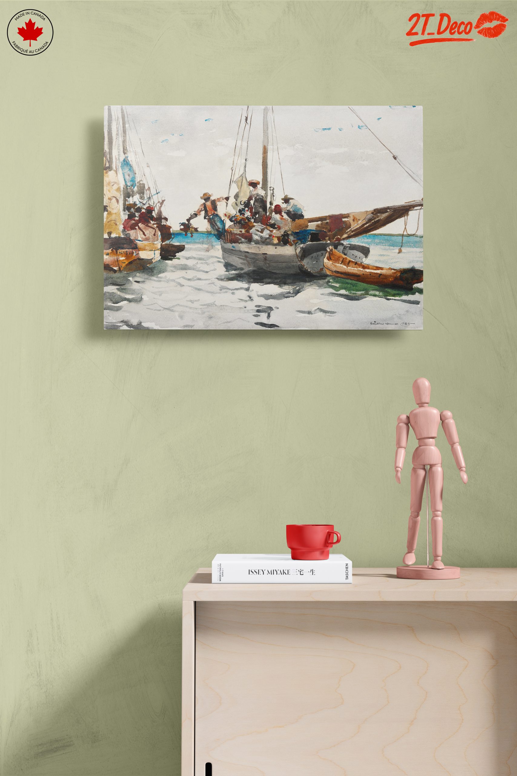 Boats at Sea Watercolor Art - Image 14