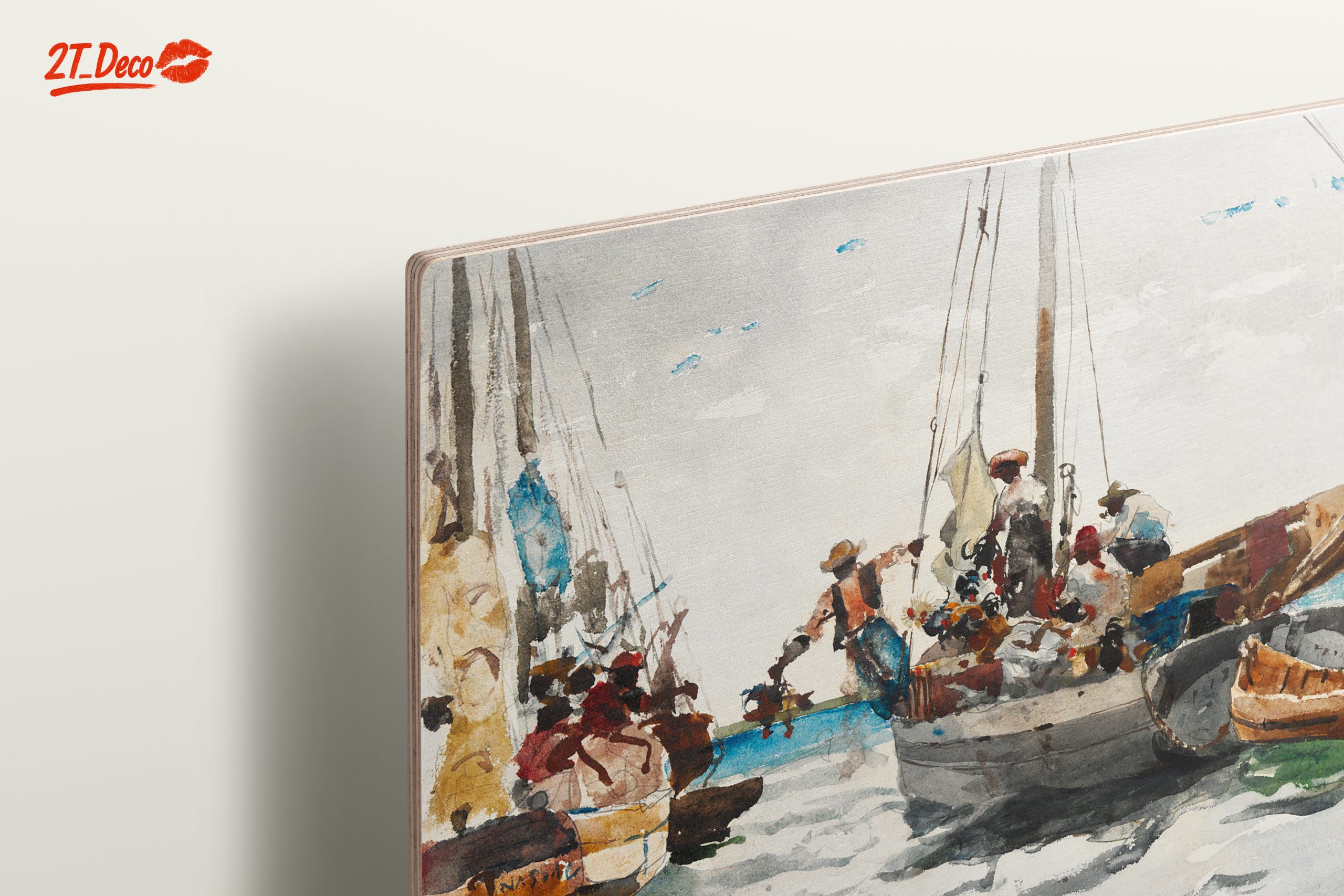 Boats at Sea Watercolor Art - Image 15
