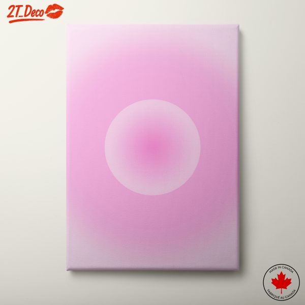 Soft Pink Gradient Modern Abstract Art