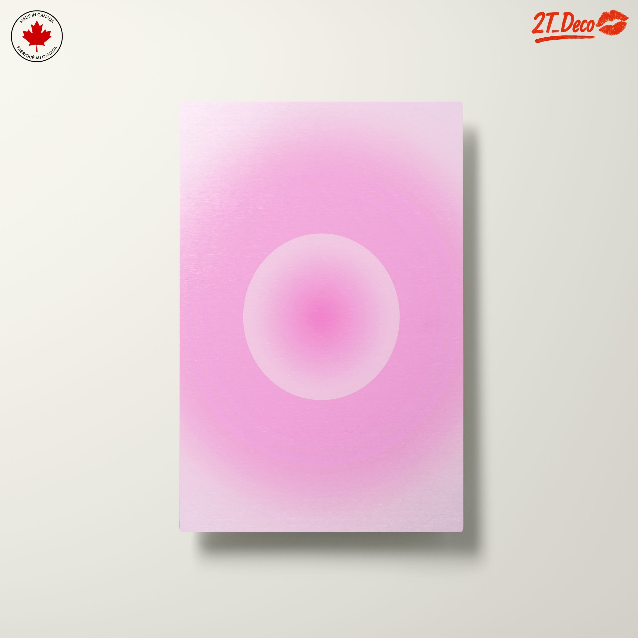 Soft Pink Gradient Modern Abstract Art - Image 10