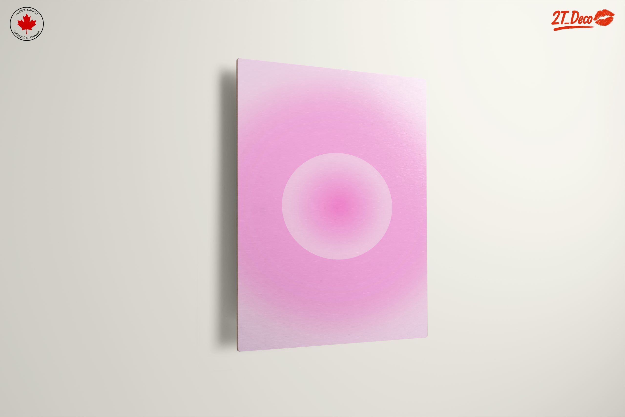 Soft Pink Gradient Modern Abstract Art - Image 13