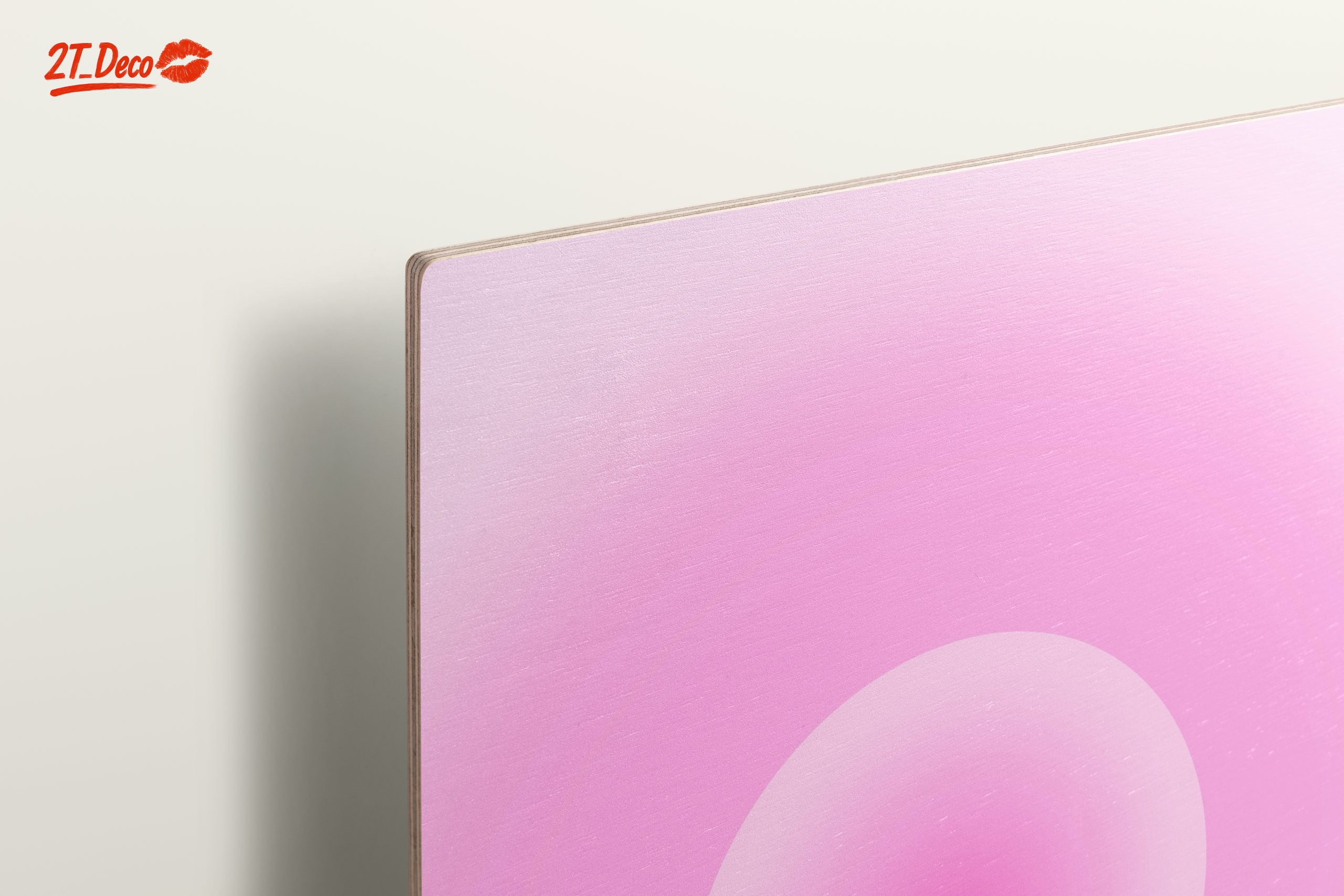 Soft Pink Gradient Modern Abstract Art - Image 15