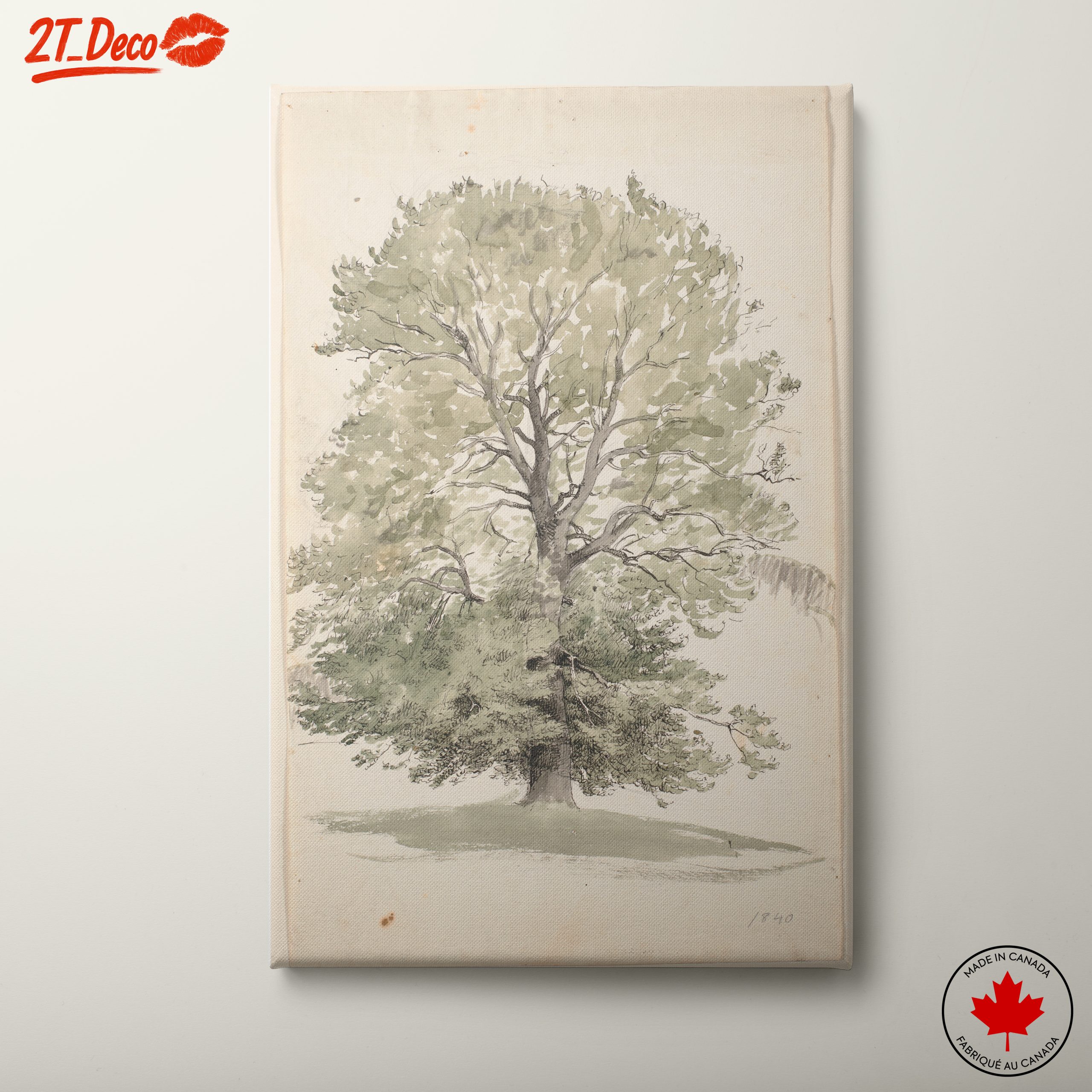 Lush Botanical Tree Artwork