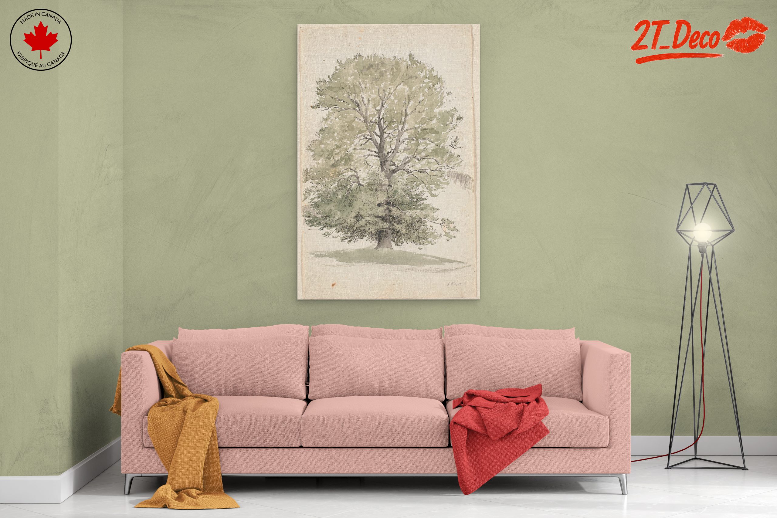Lush Botanical Tree Artwork - Image 2