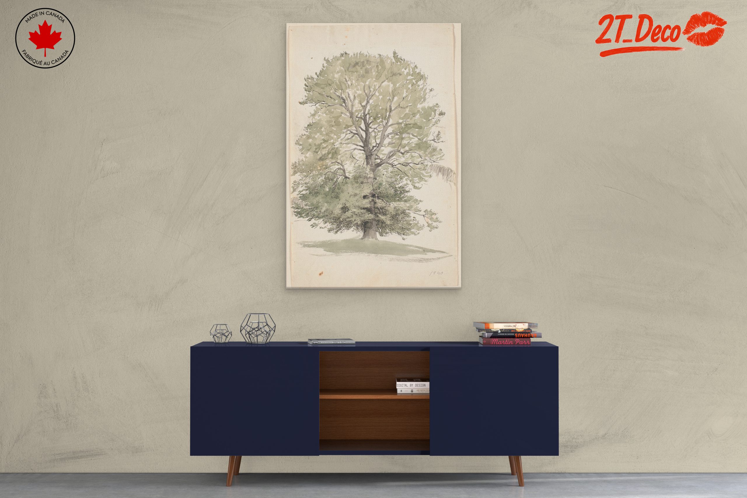 Lush Botanical Tree Artwork - Image 3