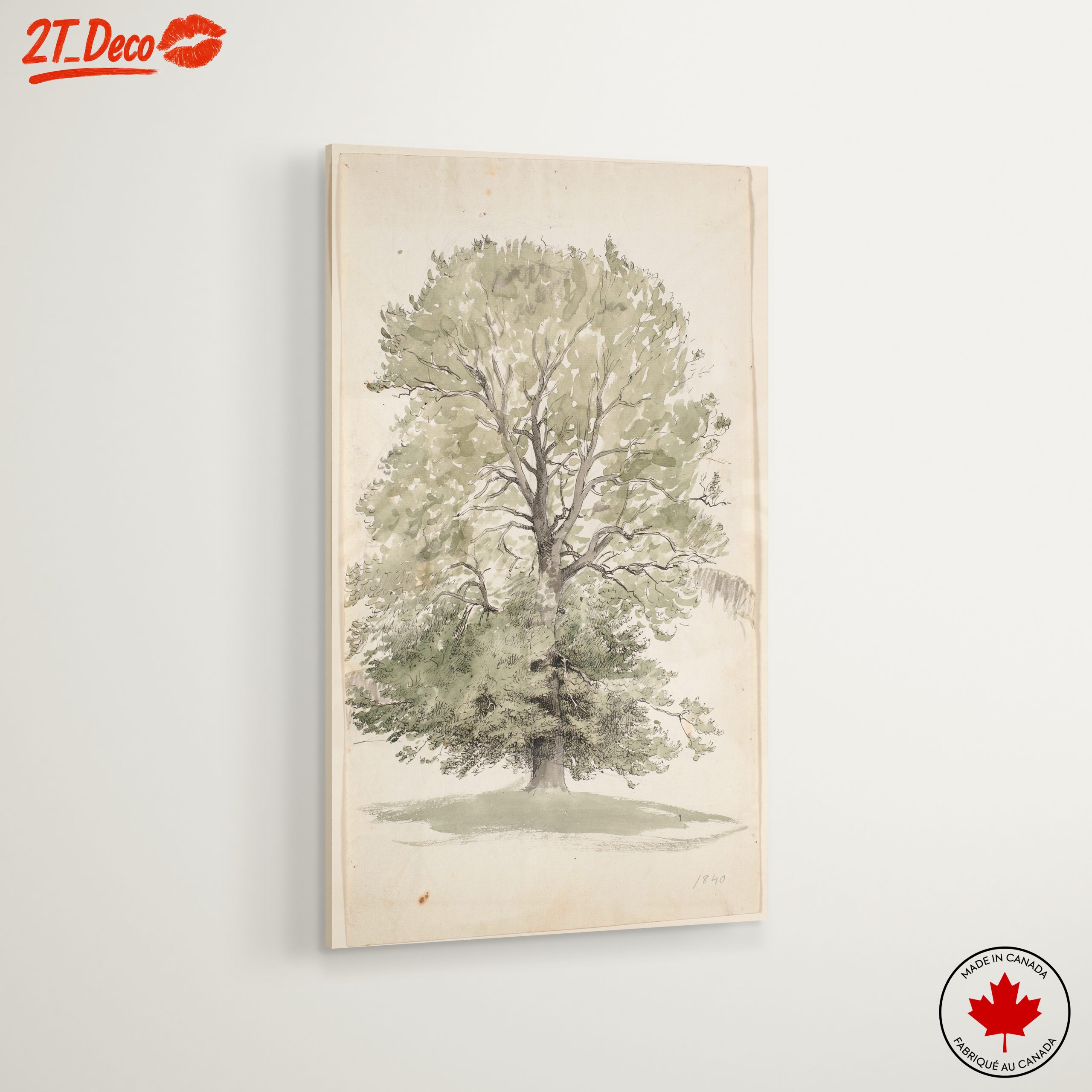 Lush Botanical Tree Artwork - Image 6