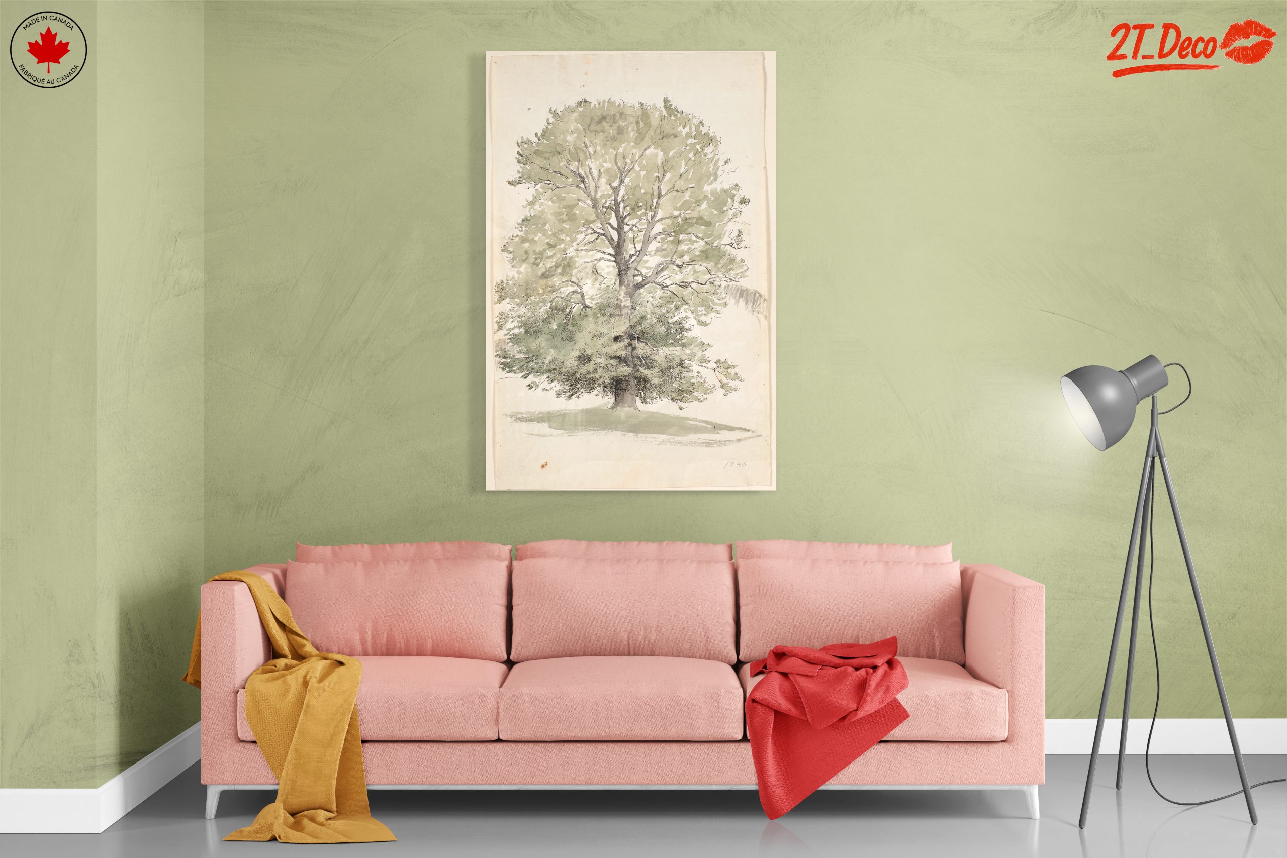 Lush Botanical Tree Artwork - Image 7