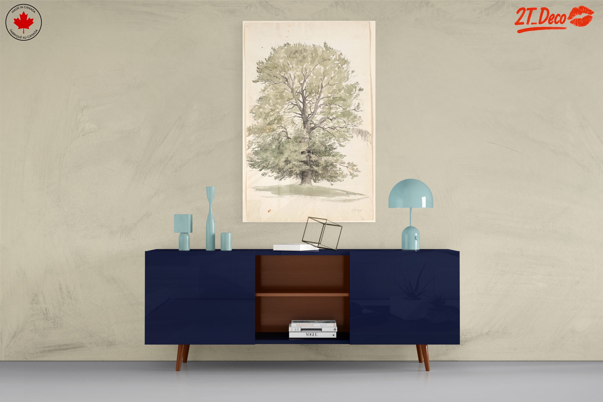 Lush Botanical Tree Artwork - Image 8