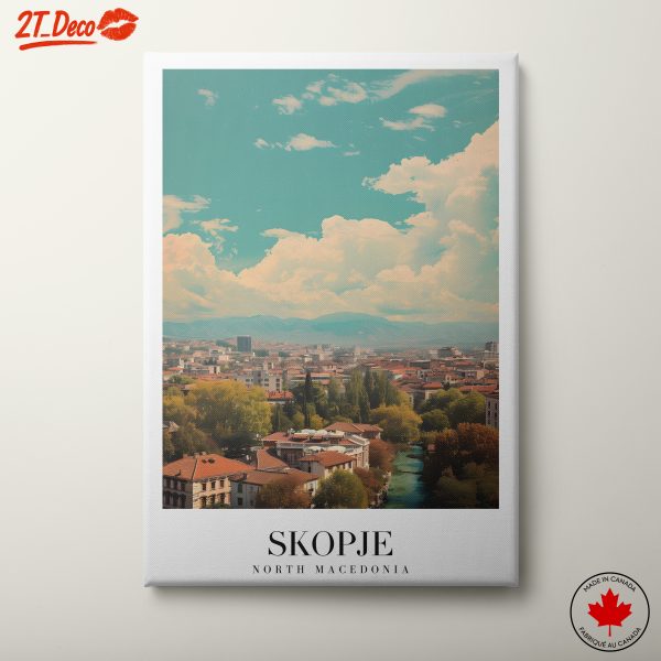 Skopje Landscape in Modern Style