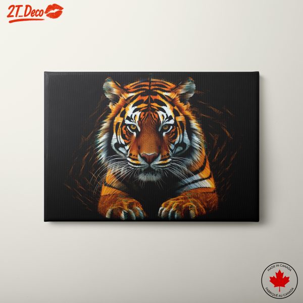Vibrant Tiger Portrait in Dynamic Style