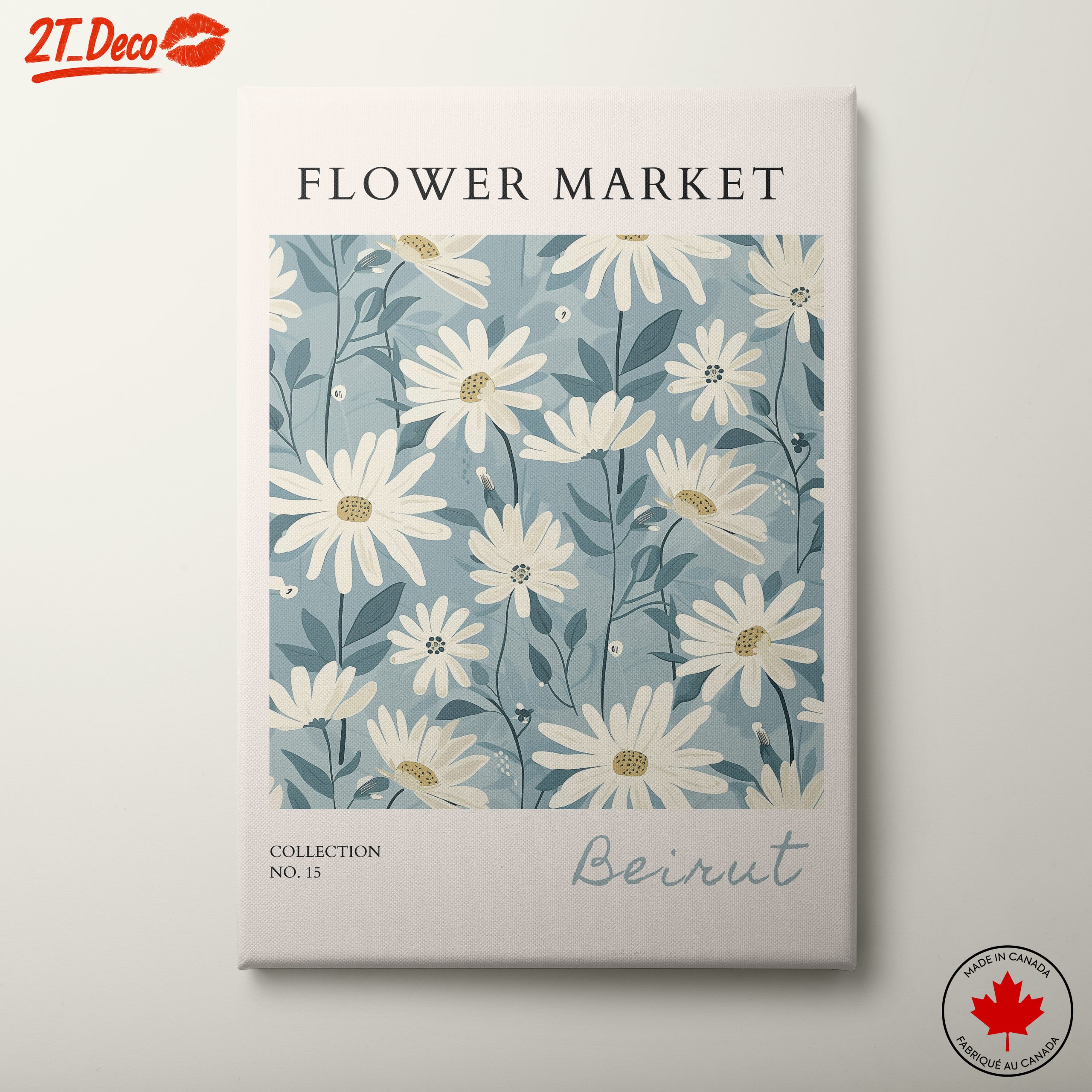 Flower Market Art Print Featuring Daisies 2