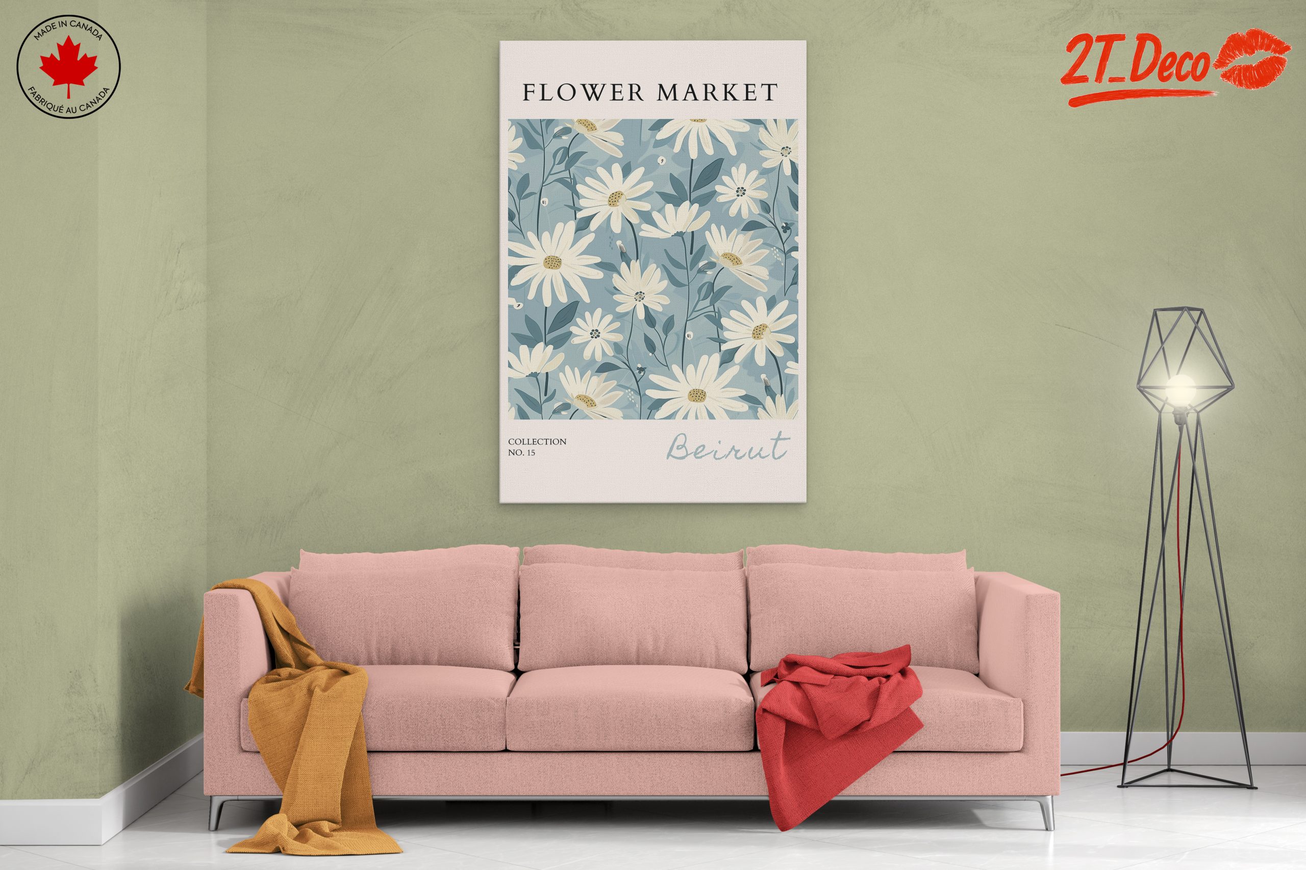 Flower Market Art Print Featuring Daisies 2 - Image 2