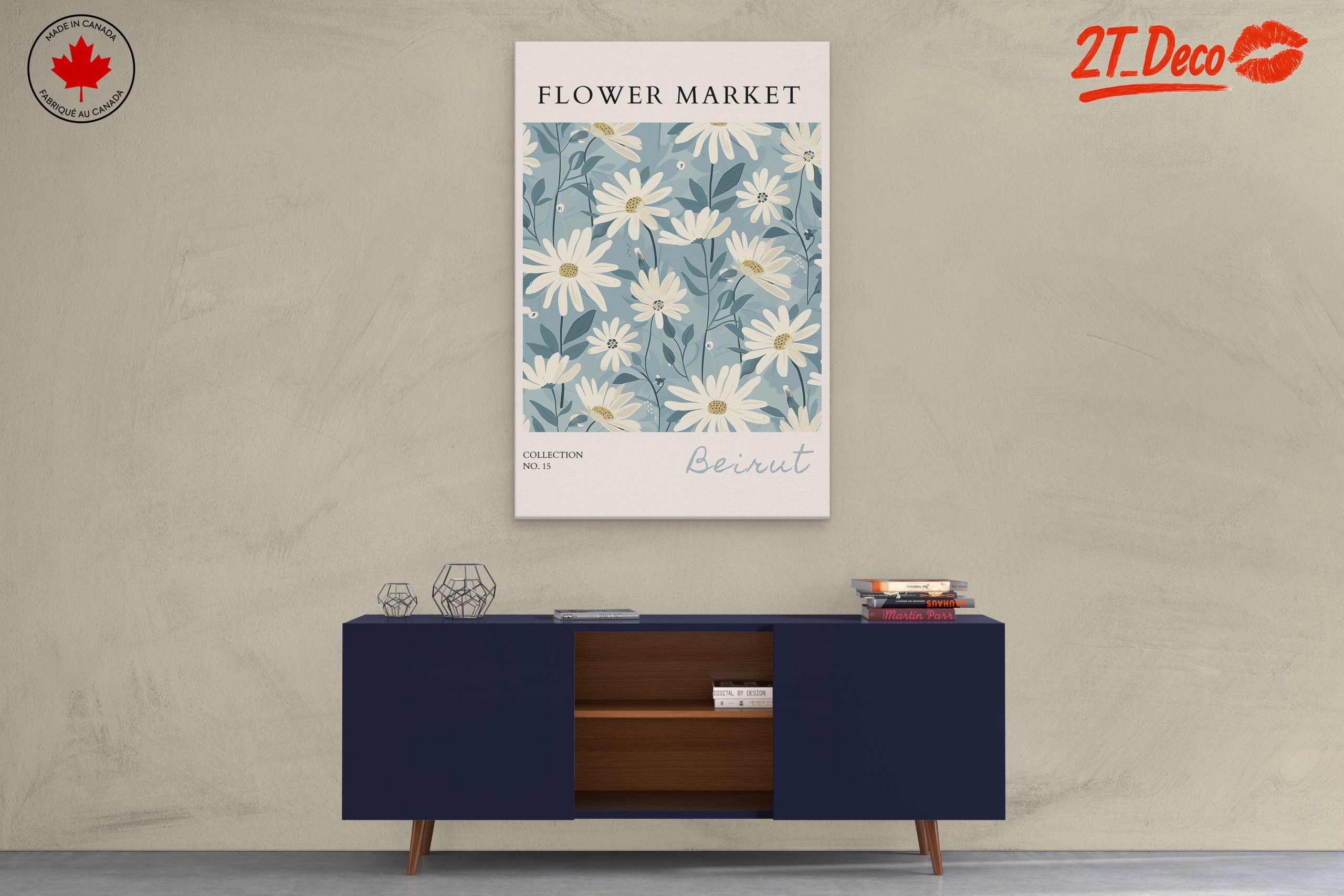 Flower Market Art Print Featuring Daisies 2 - Image 3