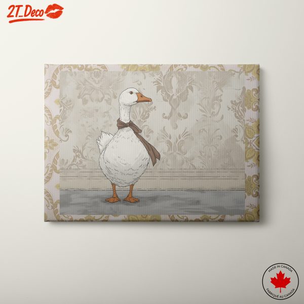 Charming Whimsical Goose Illustration