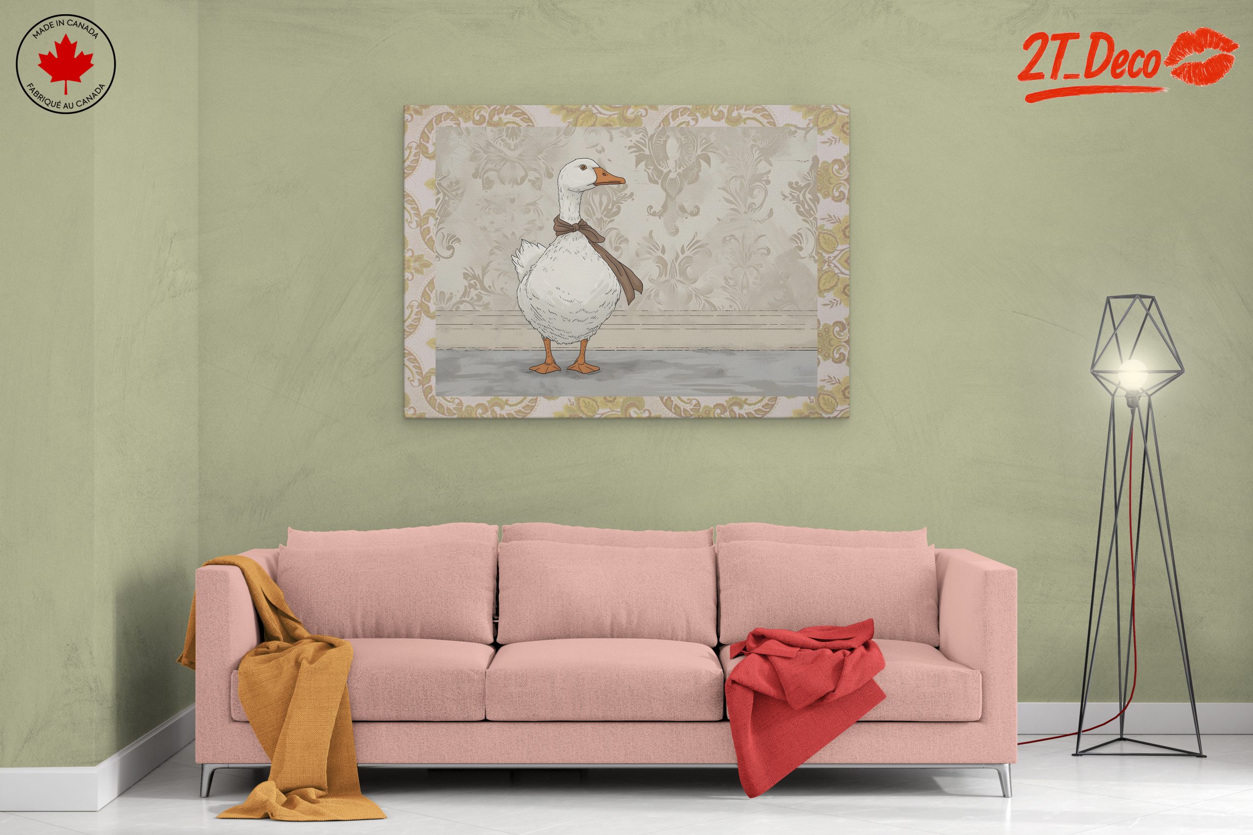 Charming Whimsical Goose Illustration - Image 2