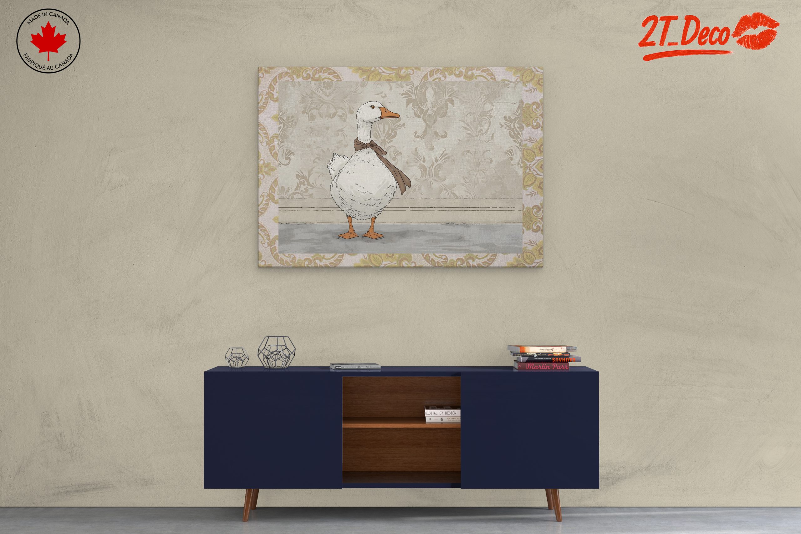 Charming Whimsical Goose Illustration - Image 3