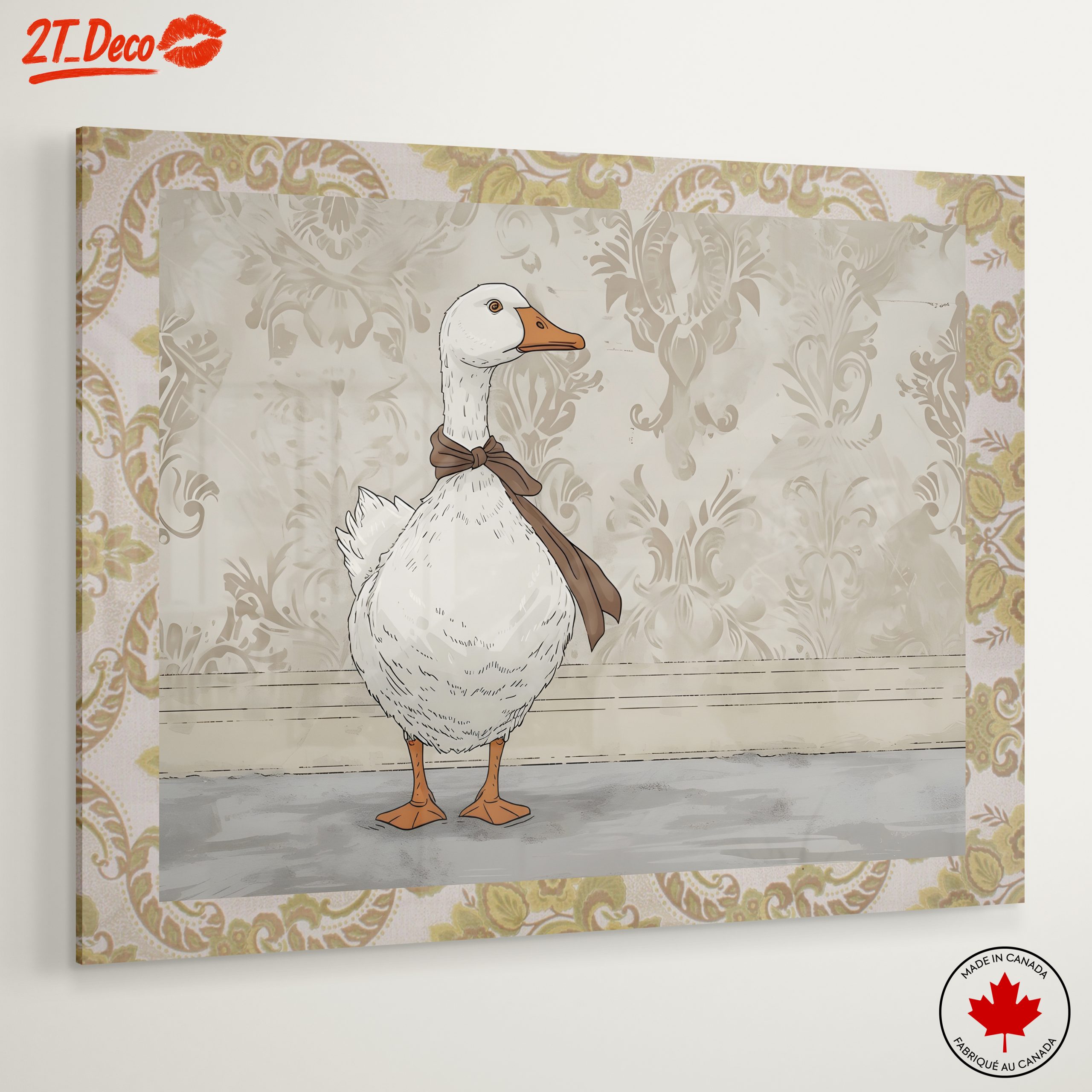 Charming Whimsical Goose Illustration - Image 6