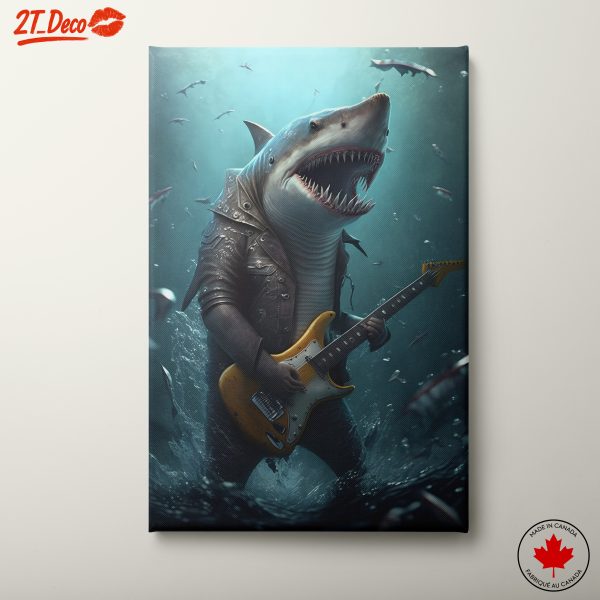 Rocking Shark Underwater Music Art