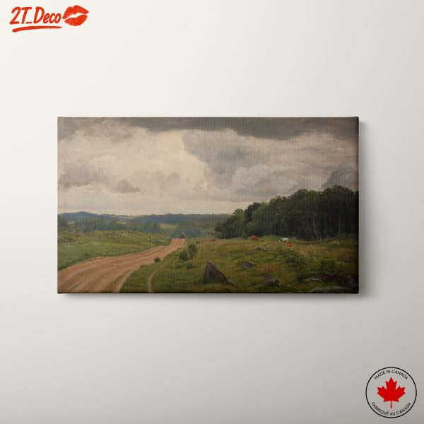 Serene Rural Landscape with Cows